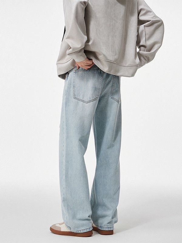 Japanese Brand American washed high-street loose straight flared jeans Size US 32 / EU 48 - 4 Thumbnail