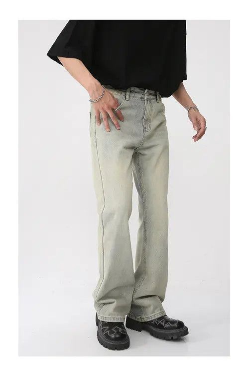 Other Vintage washed distressed flared straight jeans Size US 32 / EU 48 - 3 Thumbnail