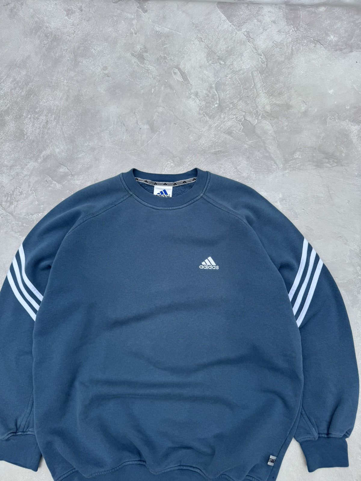 Adidas Vintage 00s Adidas Baggy Crewneck Sweatshirt Size US XL / EU 56 / 4 - 5 Thumbnail