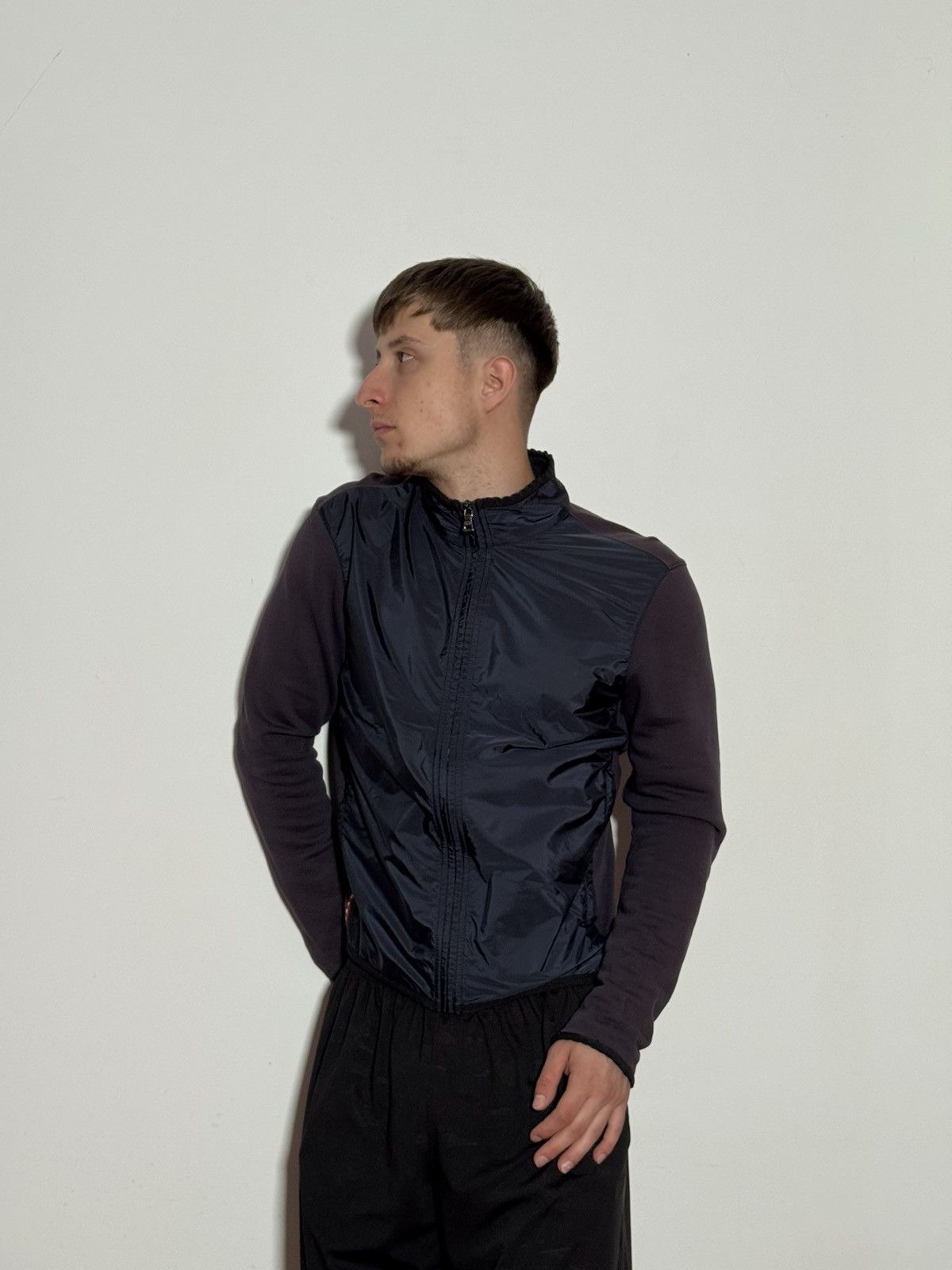 Prada Melange Sand Cotton Sweatshirt | Grailed