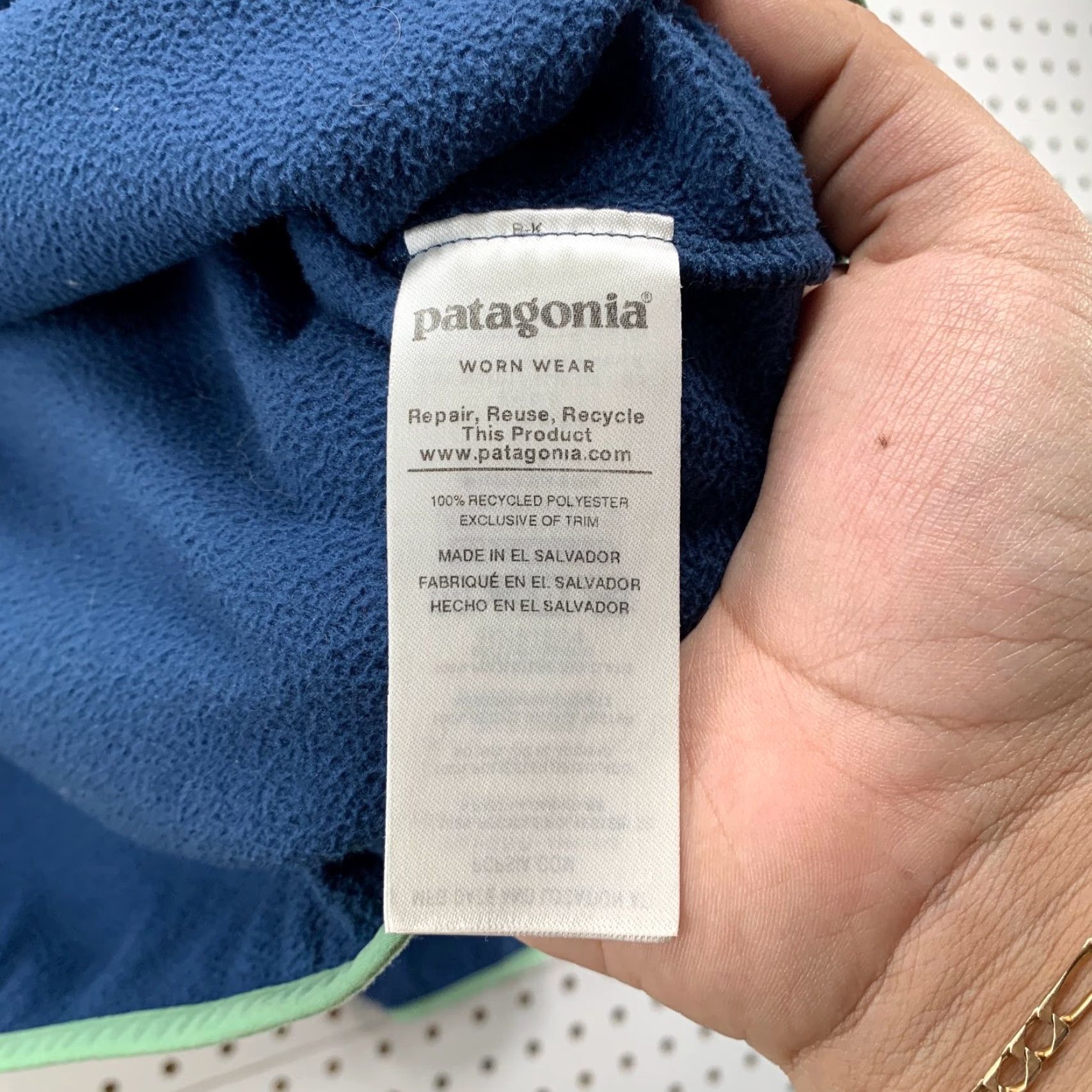 Patagonia Patagonia Women's Jacket M Blue Fleece 1/4 Snap Pullover Micro D Sweater - Outdoor Basic Coat, Regular Fit, Logo, Casual Climate Casual Womens Size M / US 6-8 / IT 42-44 - 7 Thumbnail