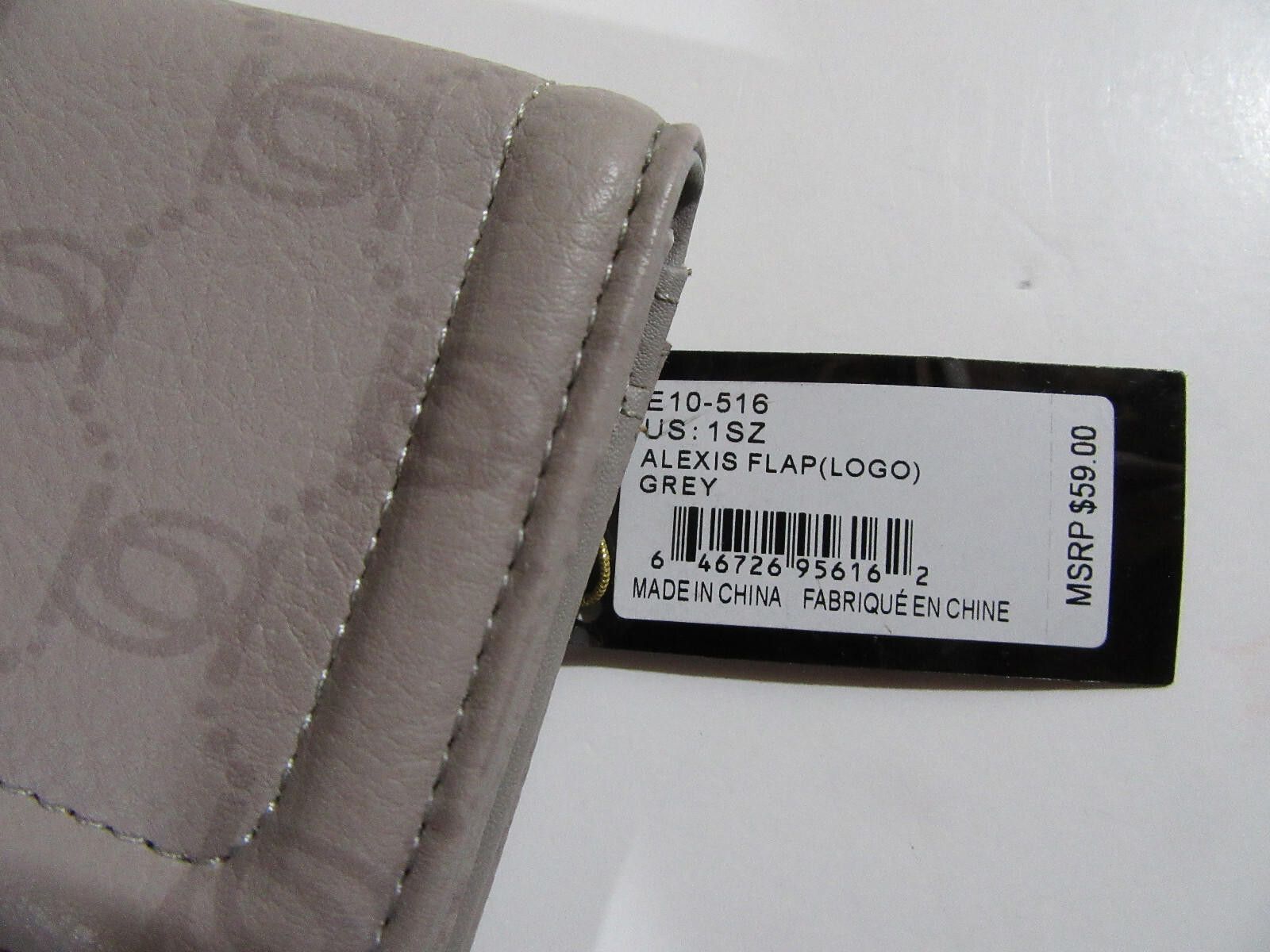 United Colors Of Benetton bebe Alexis Flap Logo Wallet Grey Size ONE SIZE - 5 Thumbnail