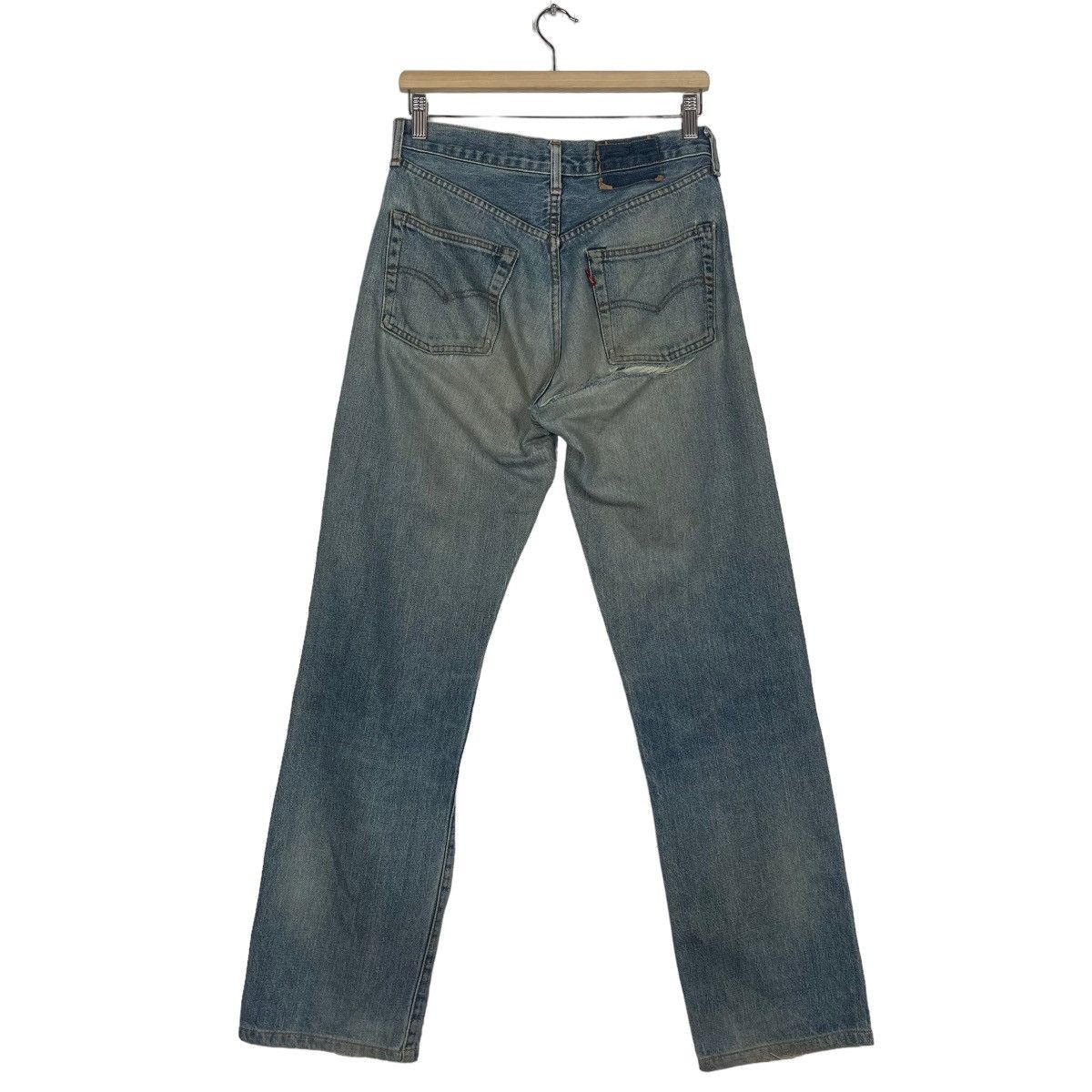 Levi's × Levi's Vintage Clothing Levis Zipper Fly Faded Blue Big E Flare Jeans Size US 30 / EU 46 - 7 Thumbnail