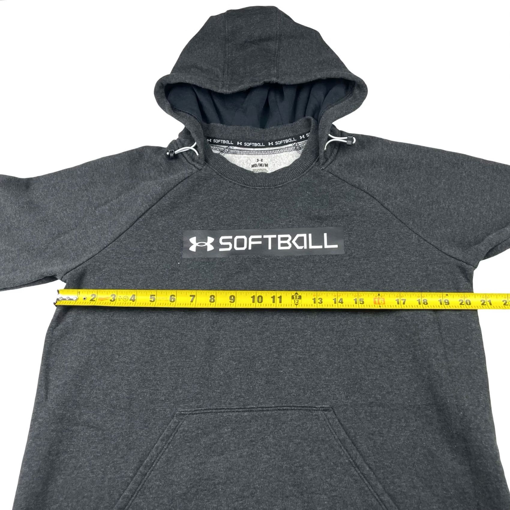Under Armour Under Armour Men's Softball Pullover Hoodie Gray M Medium Gray Cotton, Polyester, Logo, Graphic Print, Hooded, Pullover, Regular Fit, Department Men Size US M / EU 48-50 / 2 - 7 Thumbnail
