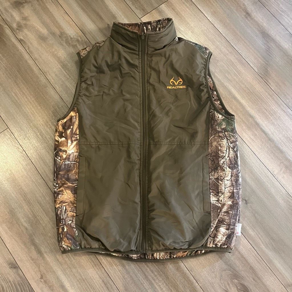 Other Real Tree Green Camo Reversible Vest Men Large Size US L / EU 52-54 / 3 - 9 Thumbnail