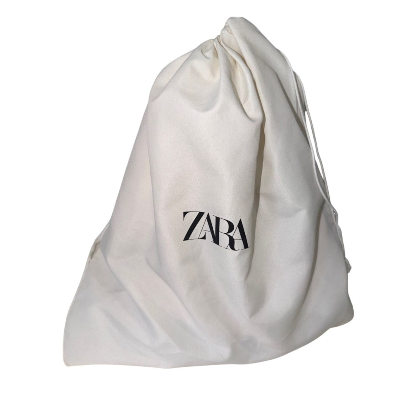 Zara Zara Cream Asymmetric Bag Sculptural Half Moon Purse EUC Size ONE SIZE - 4 Thumbnail
