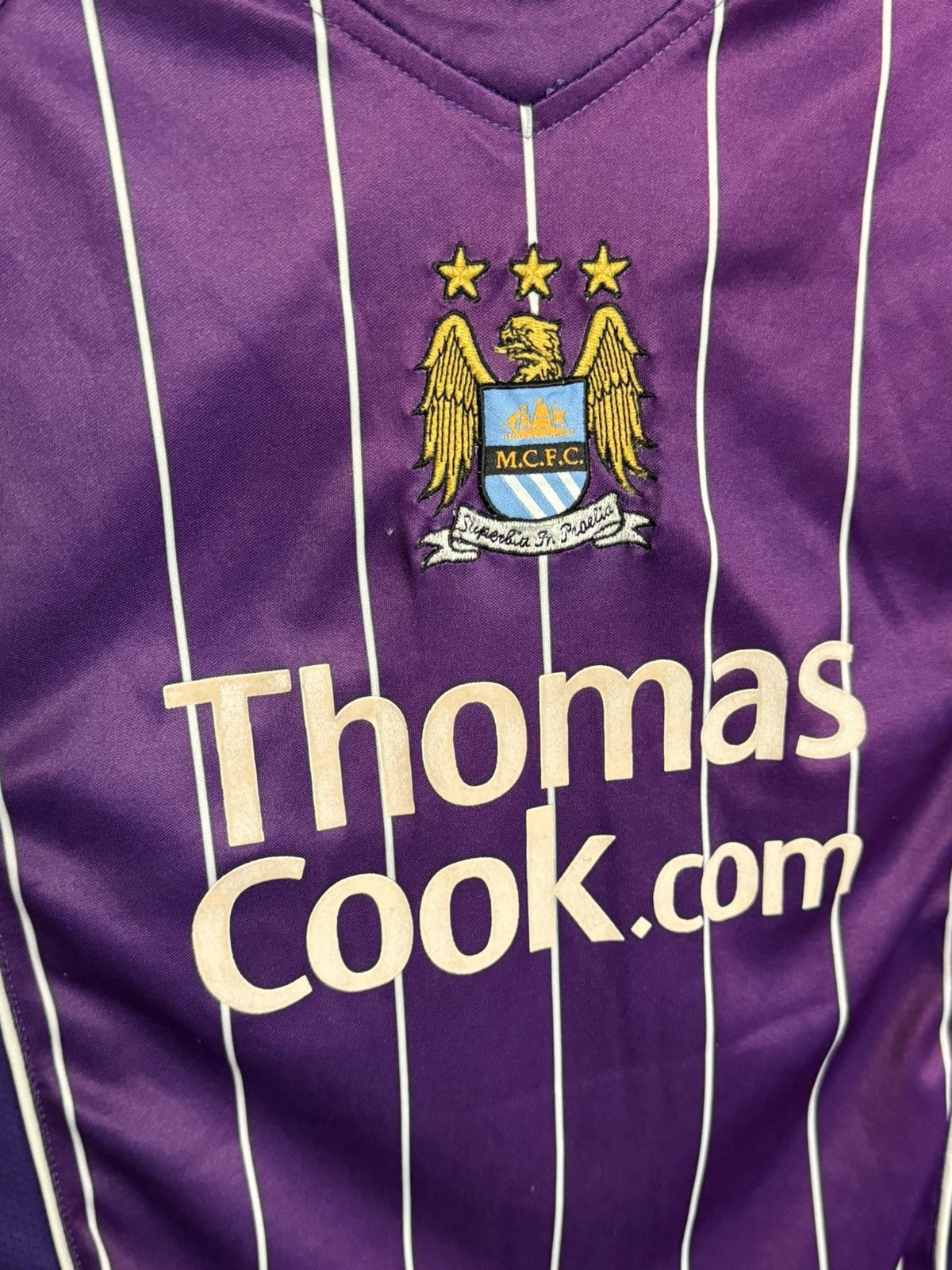 Le Coq Sportif Manchester City 07/08 Away Football Soccer Jersey T-Shirt Size US M / EU 48-50 / 2 - 3 Thumbnail