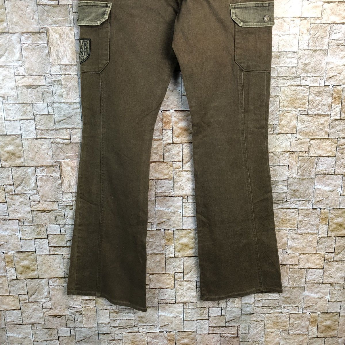 Japanese Brand Sarah Band Brown Cargo Multipocket Pants #A590 Size US 31 - 15 Thumbnail