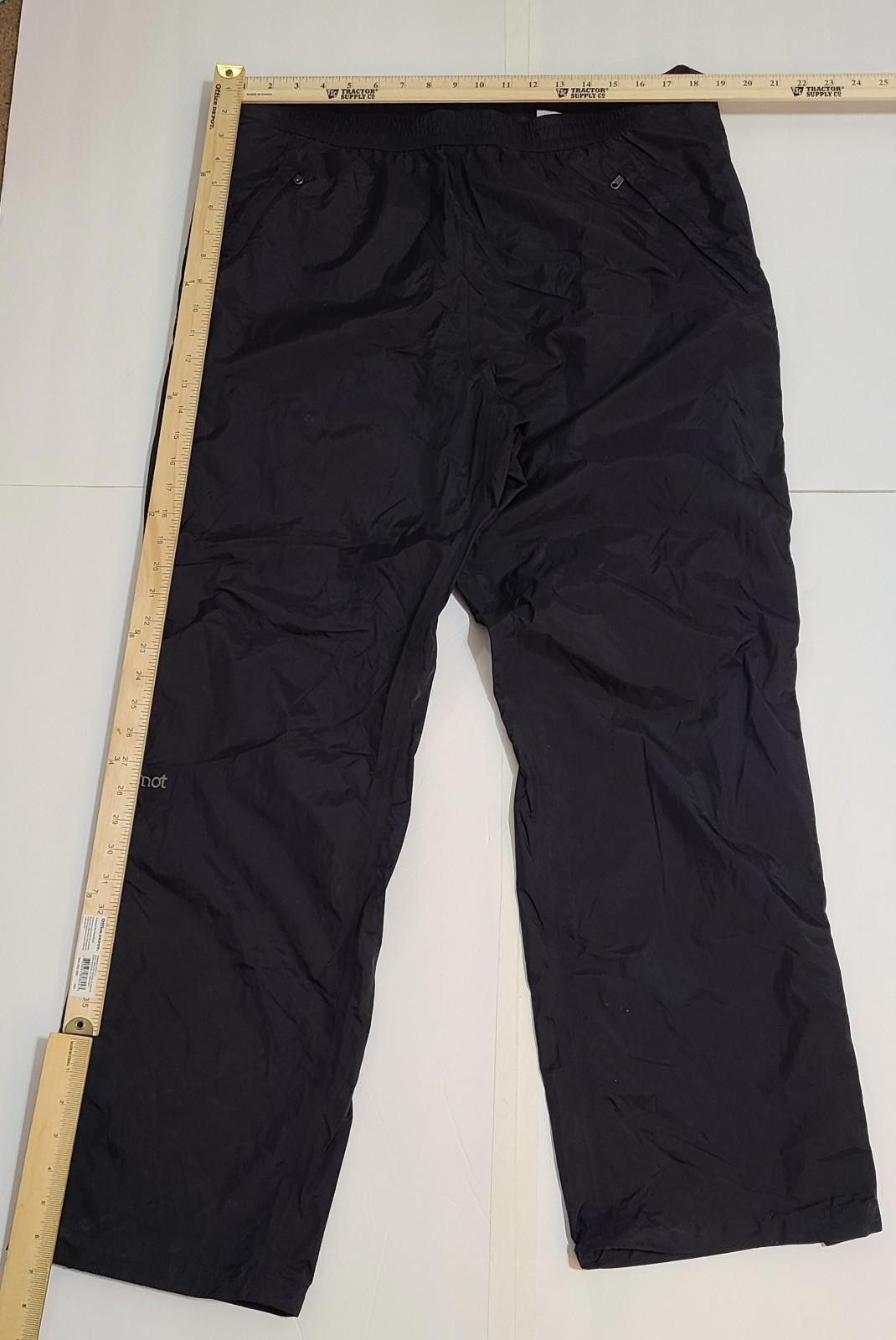 Marmot Marmot Mens Precip Full Zip Waterproof Rain Pants Size 2XL Size US 40 / EU 56 - 2 Thumbnail
