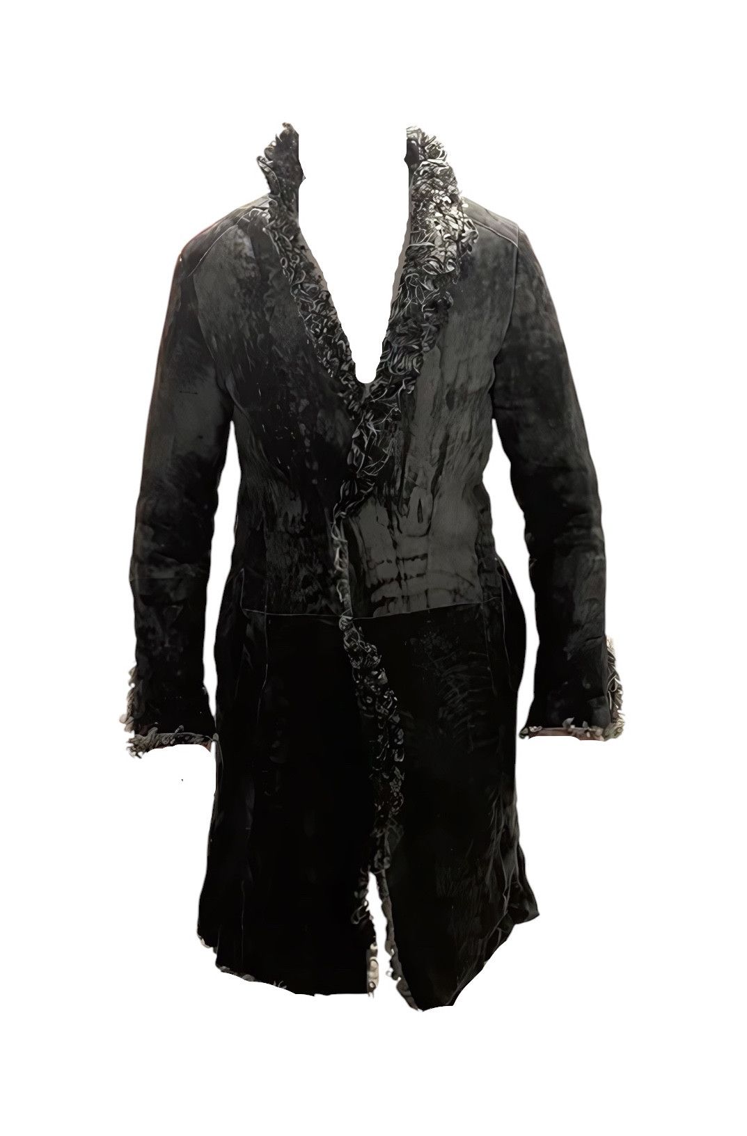 Emporio Armani MONGOLIAN LAMB FUR REVERSIBLE SUEDE HEAVY COAT Size US S / EU 44-46 / 1 - 3 Thumbnail