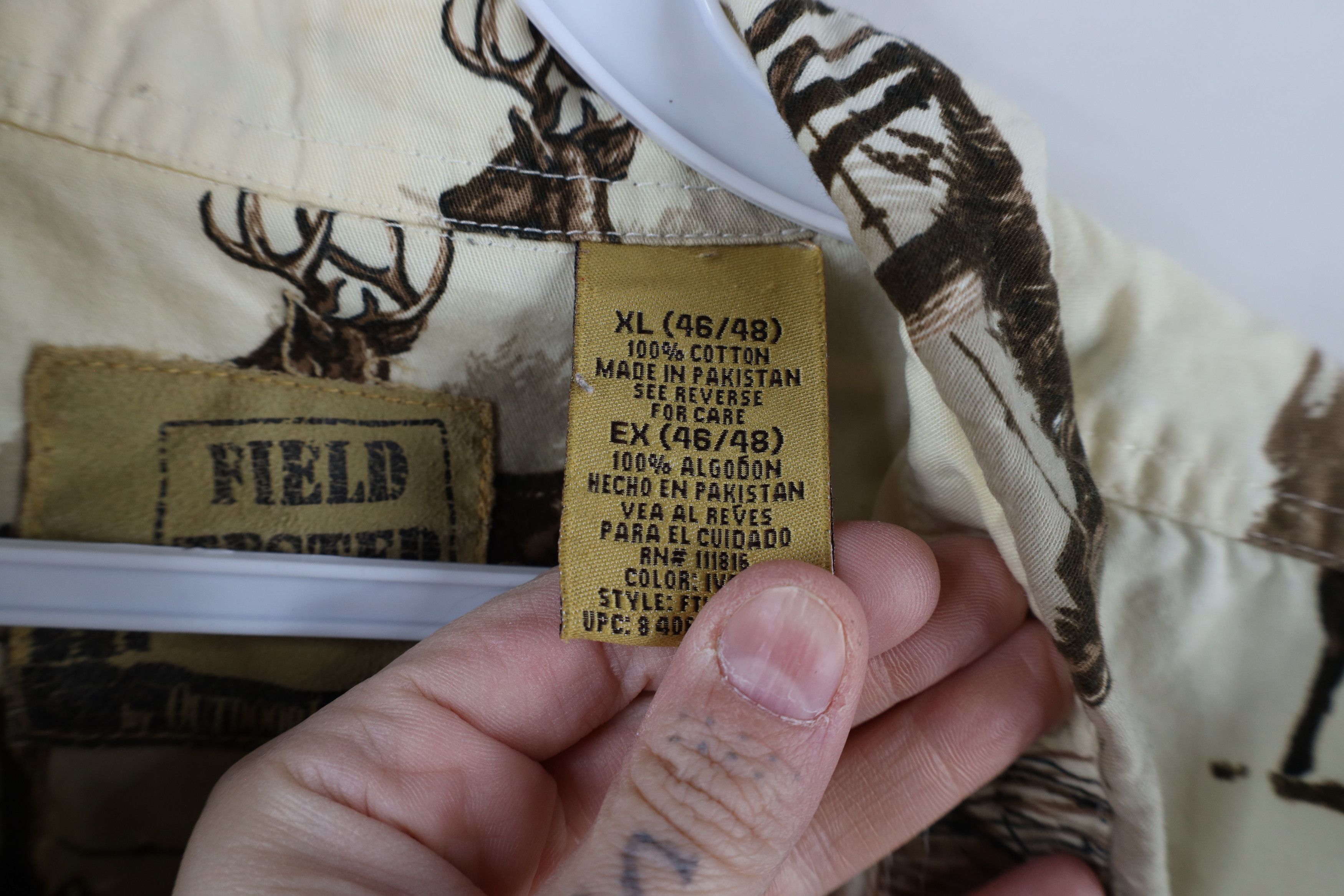 Vintage Vintage 90s Streetwear Deer Buck All Over Print Button Shirt Size US XL / EU 56 / 4 - 9 Thumbnail