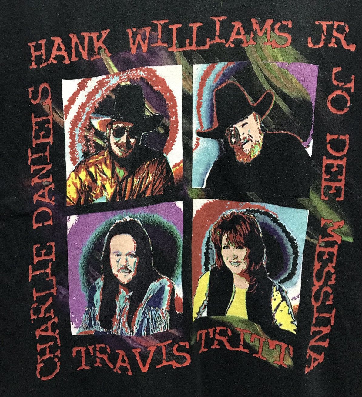 Band Tees × Fruit Of The Loom × Vintage Vintage Country Comfort Tour T-Shirt 90s Hank Williams Tritt Size US L / EU 52-54 / 3 - 3 Thumbnail