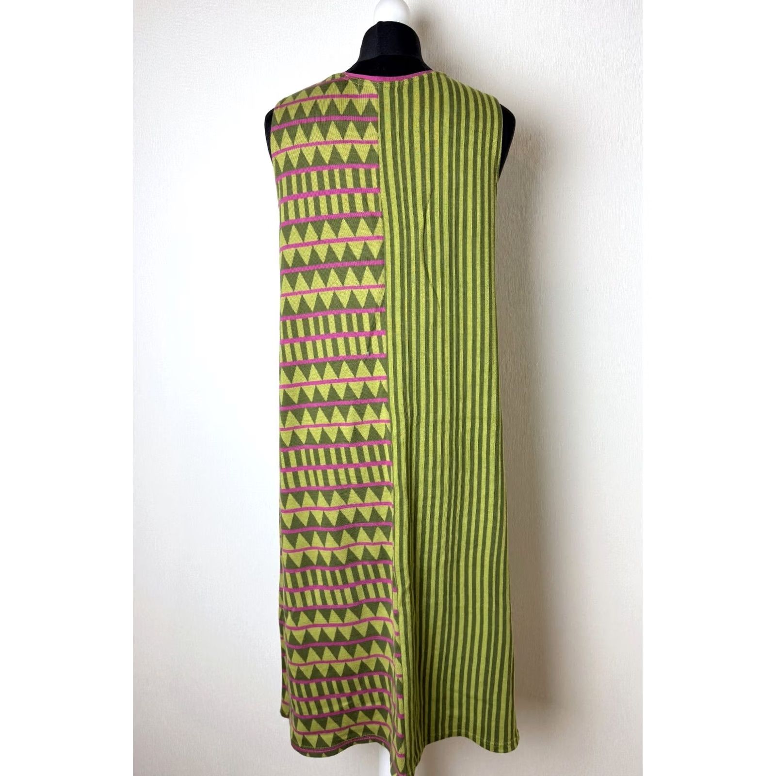 Vintage Gudrun Sjoden womens green cotton Dress Size M Size M / US 6-8 / IT 42-44 - 3 Thumbnail