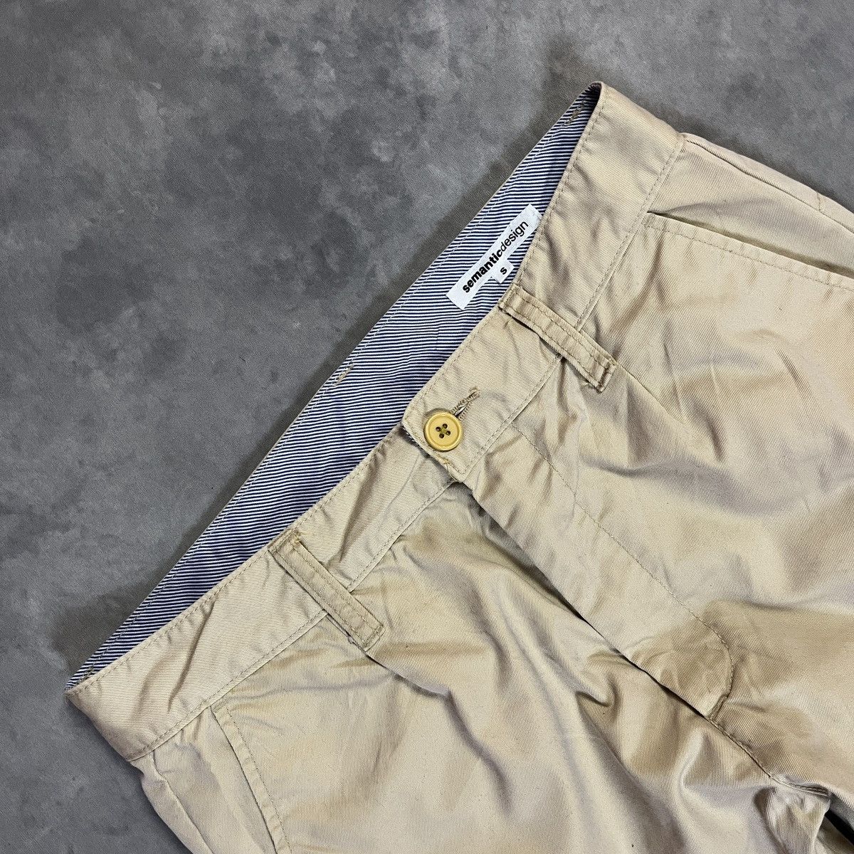 semanticdesign SEMANTIC DESIGN JAPANESE BASIC KHAKI CHINO PANTS ARCHIVE Size US 27 - 2 Thumbnail
