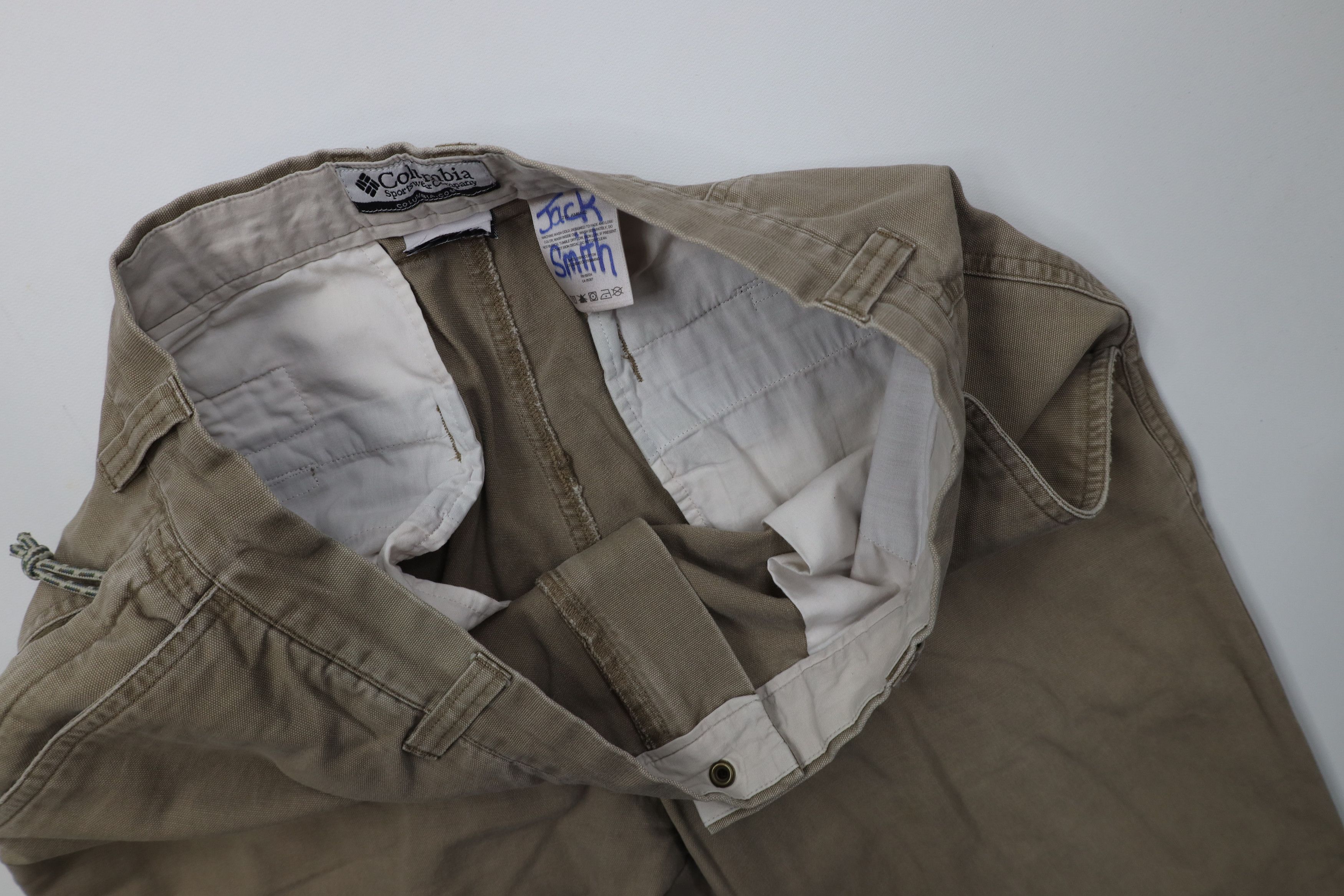Columbia Vintage Y2K Columbia Wide Leg Canvas Pants Trekking Hiking Size US 32 / EU 48 - 9 Thumbnail