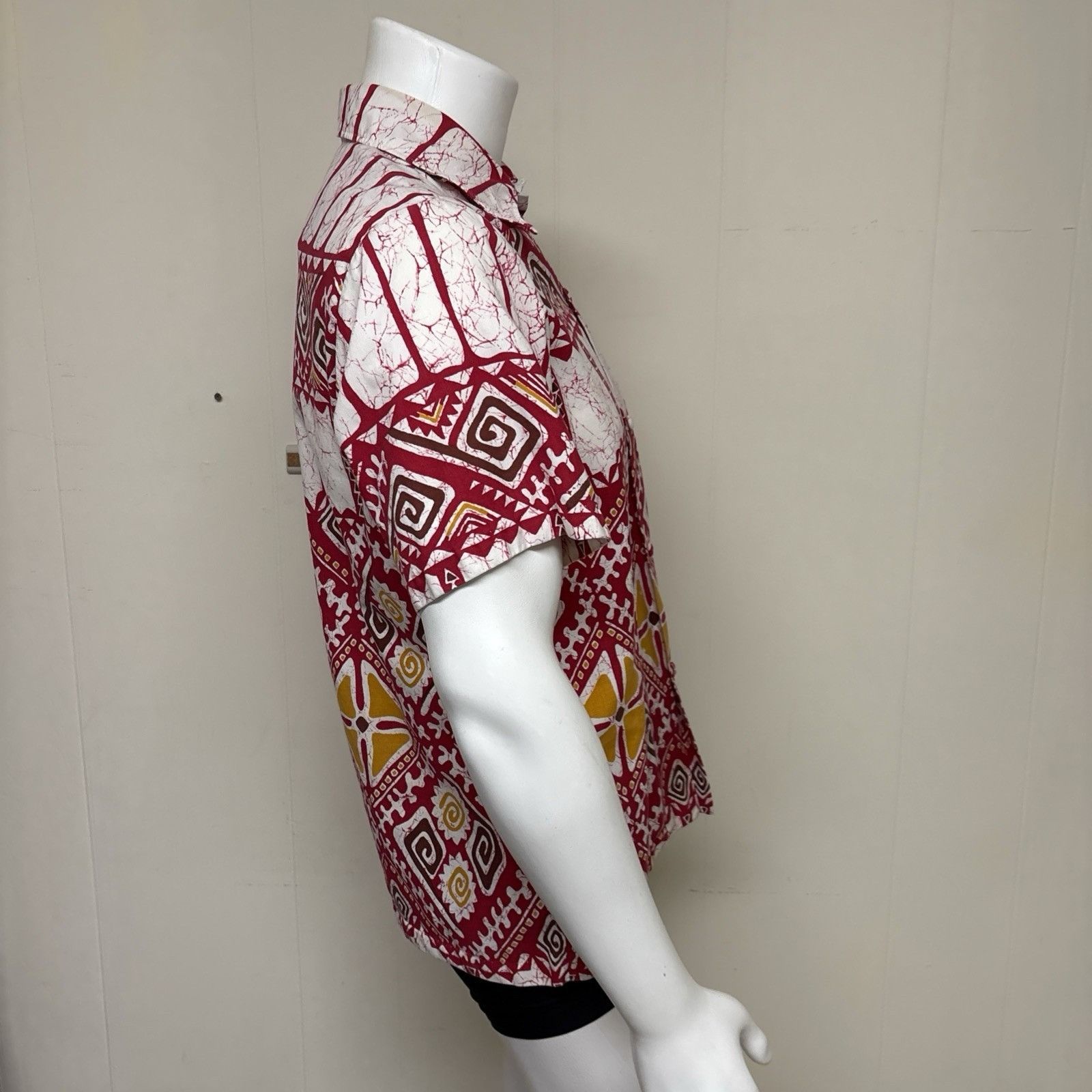 Other Vintage 70s Hawaiian Shirt Mens M Mid Century Tiki Button Up Size US M / EU 48-50 / 2 - 4 Thumbnail