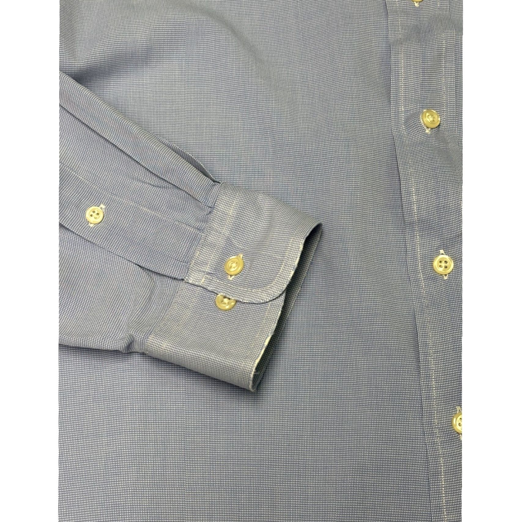 Ralph Lauren Ralph Lauren Mens Classic Fit Long Sleeve Button Down Dress Shirt Blue 17 34/35 Size 46R - 3 Thumbnail