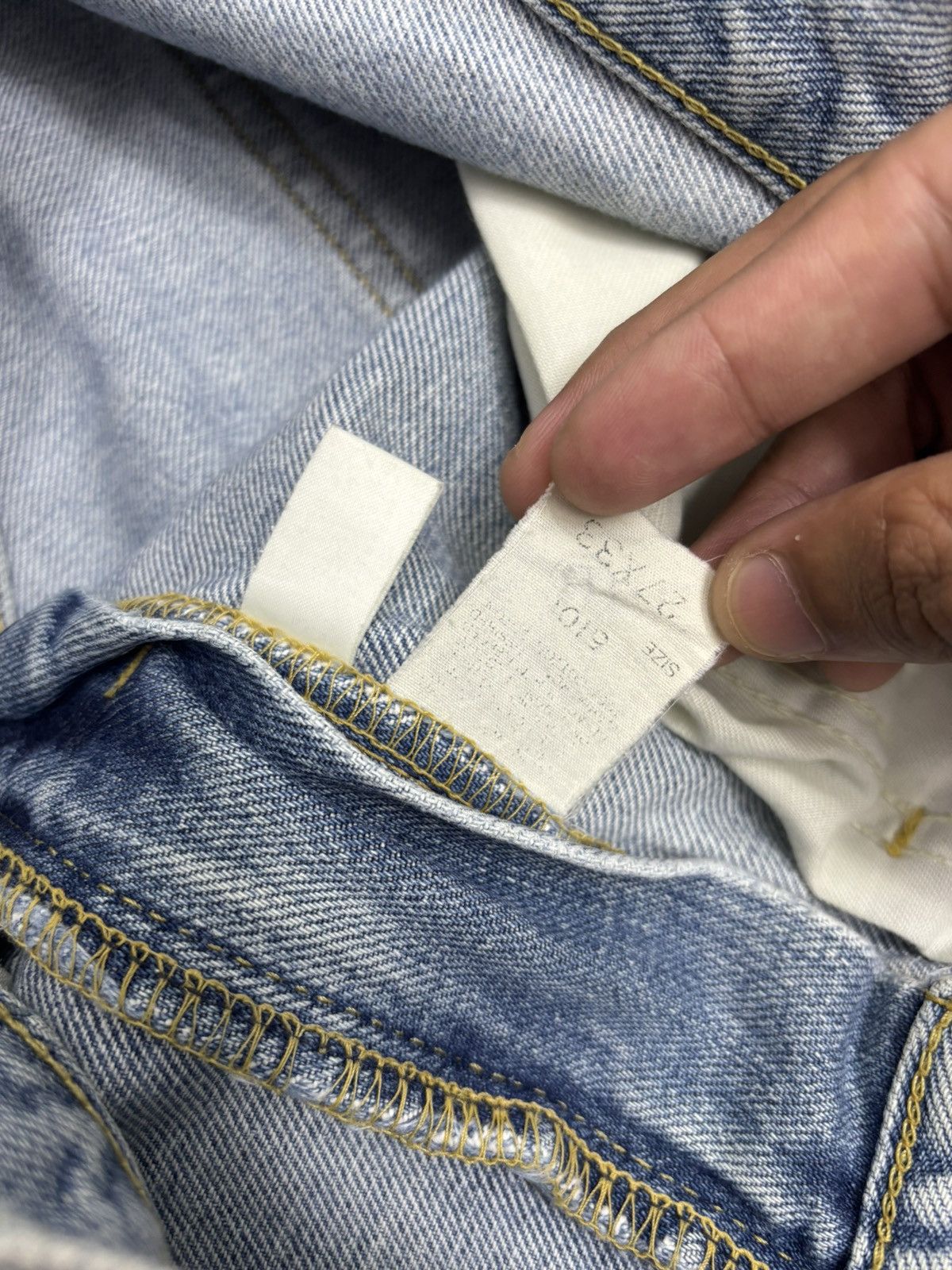 Lee × Left Hand × Vintage LEE RIDERS LEFT HAND DENIM SELVEDGE JEANS Size US 27 - 13 Thumbnail