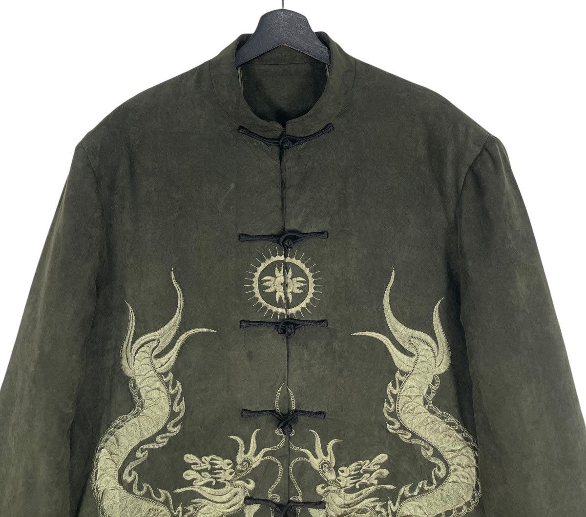 Vintage Japanese Dragon Traditional Yakuza Suede Jacket