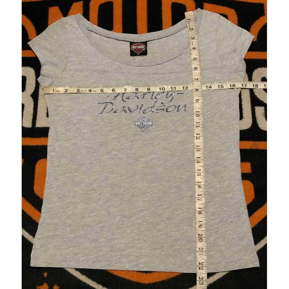 Harley Davidson × Vintage VTG 2005 Harley-Davidson T-shirt Medium Women S.CHARLESTÓN, Size M / US 6-8 / IT 42-44 - 4 Thumbnail