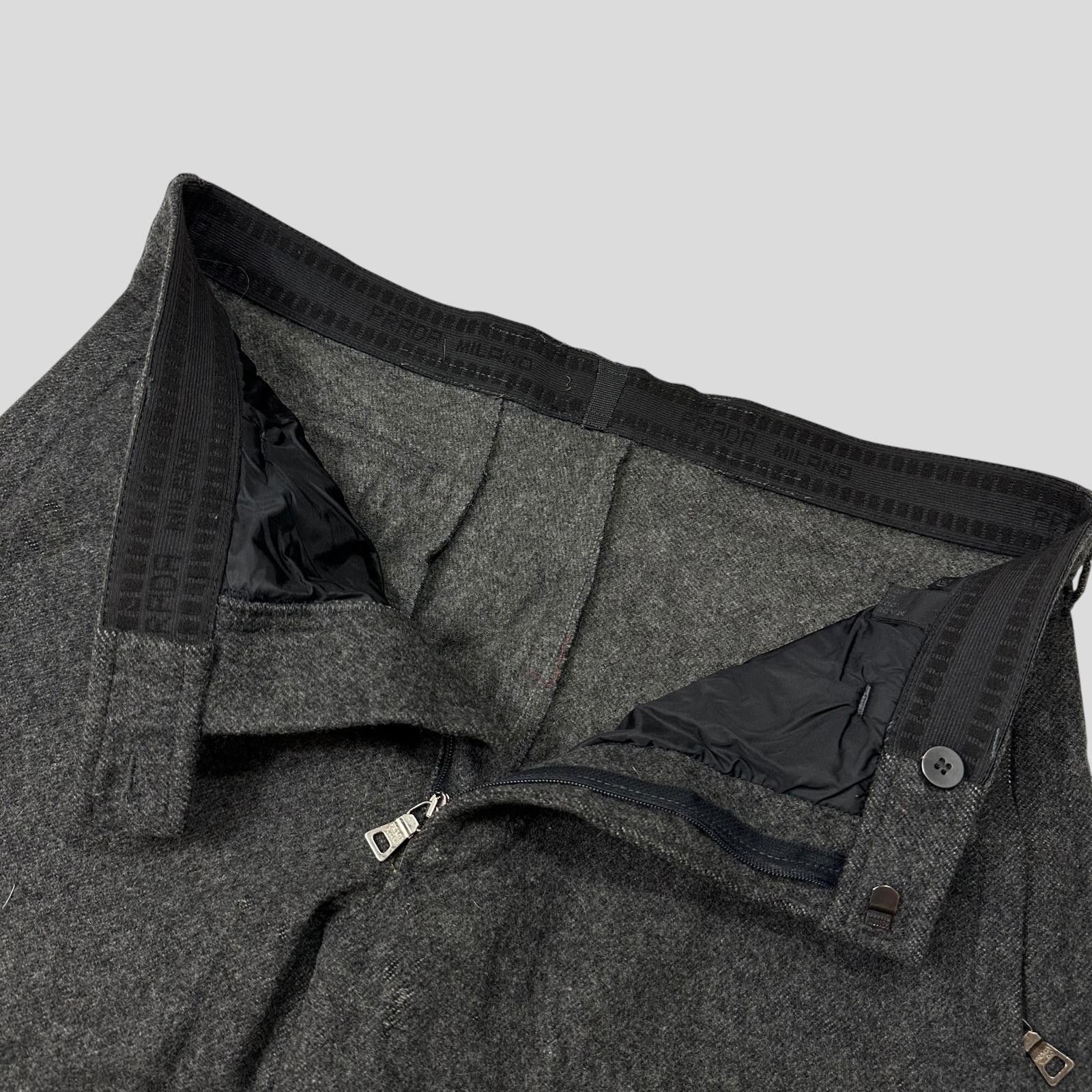 Prada Prada Sport AW99 Heavy Wool Baggy Work Trousers - IT50 Size US 32 / EU 48 - 7 Thumbnail