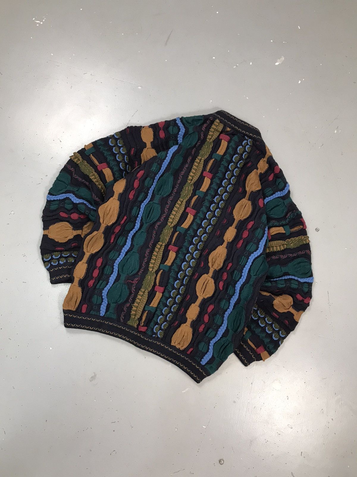 Coogi × Vintage Vintage Coogi 3D multiplayer knit sweater Size US S / EU 44-46 / 1 - 6 Thumbnail