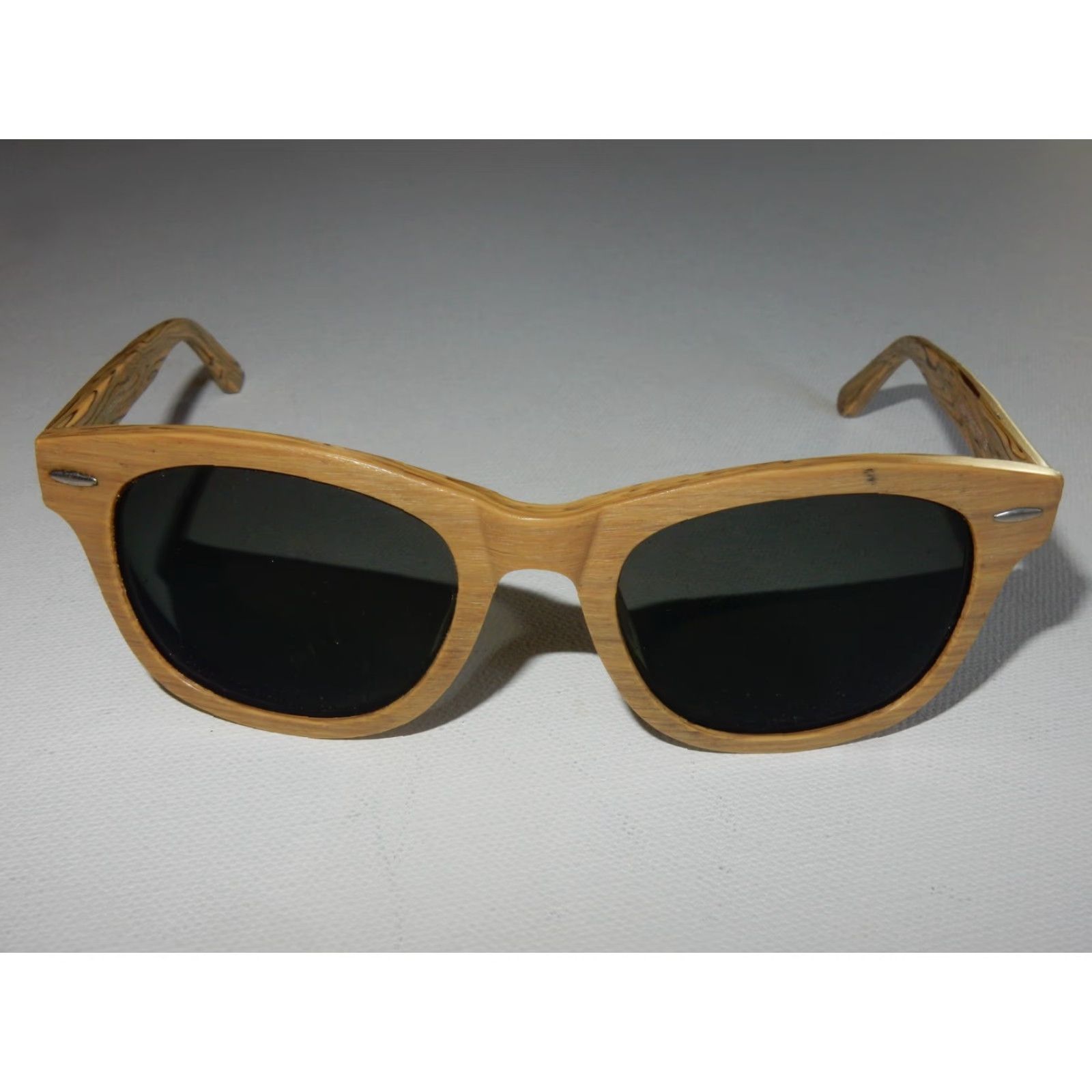 Vintage EYEBUYDIRECT Wood Sunglasses Frames Only 51[]20 140 Brown Unisex Size ONE SIZE - 2 Thumbnail
