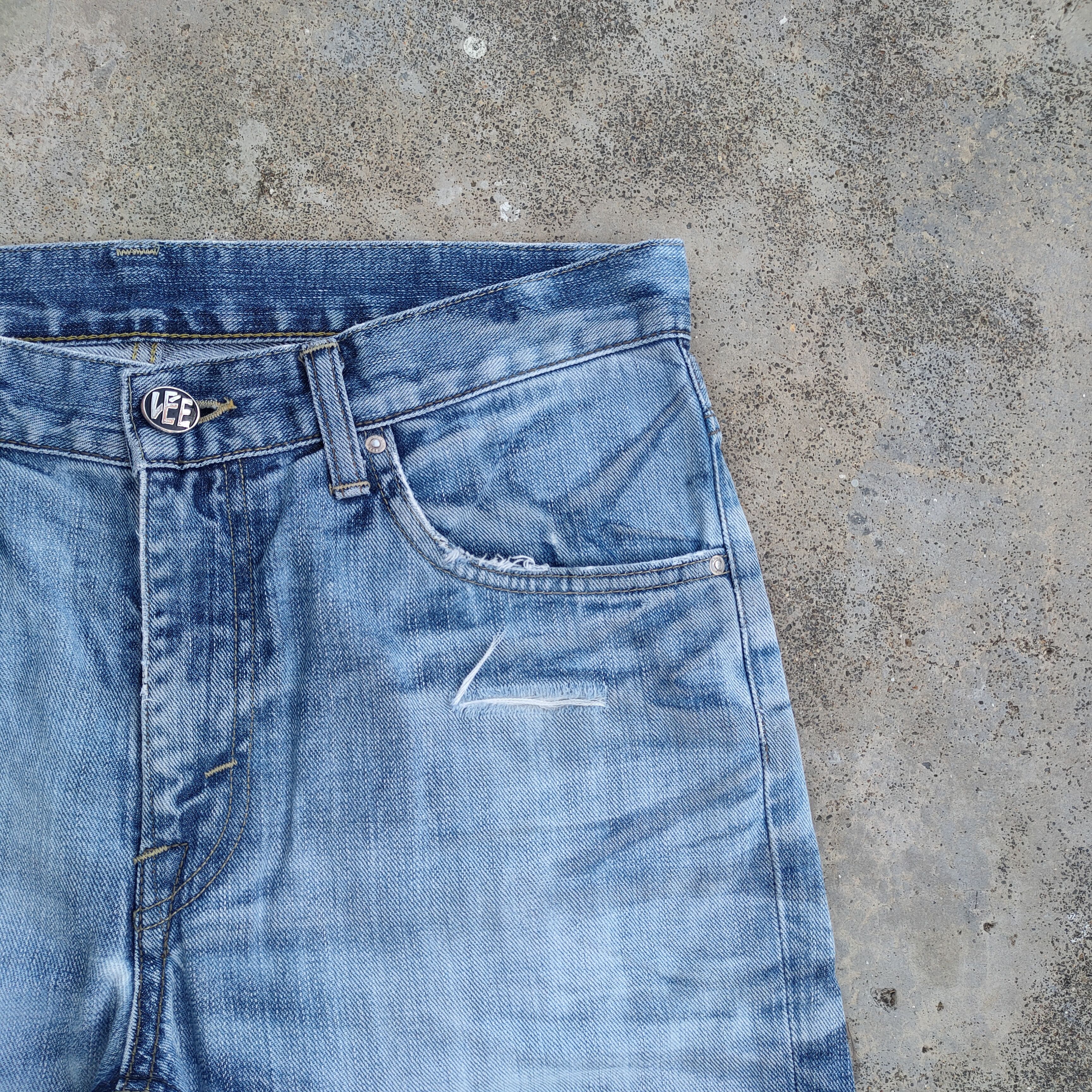 Lee Vintage Lee bootcut ripped faded jeans denim pants Size US 32 / EU 48 - 6 Thumbnail