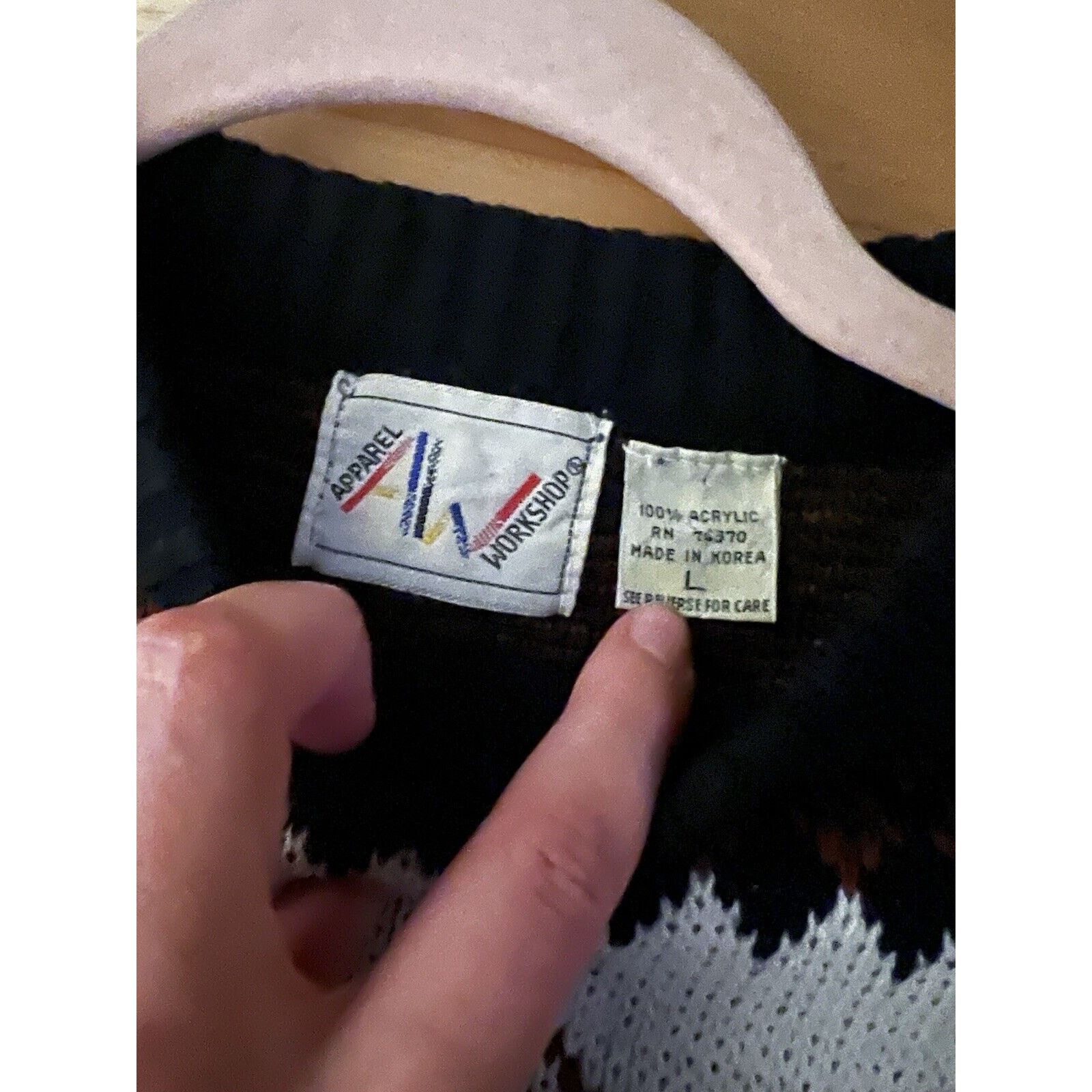 Vintage VTG Apparel Workshop Funky Printed Sweater Large Size L / US 10 / IT 46 - 4 Thumbnail