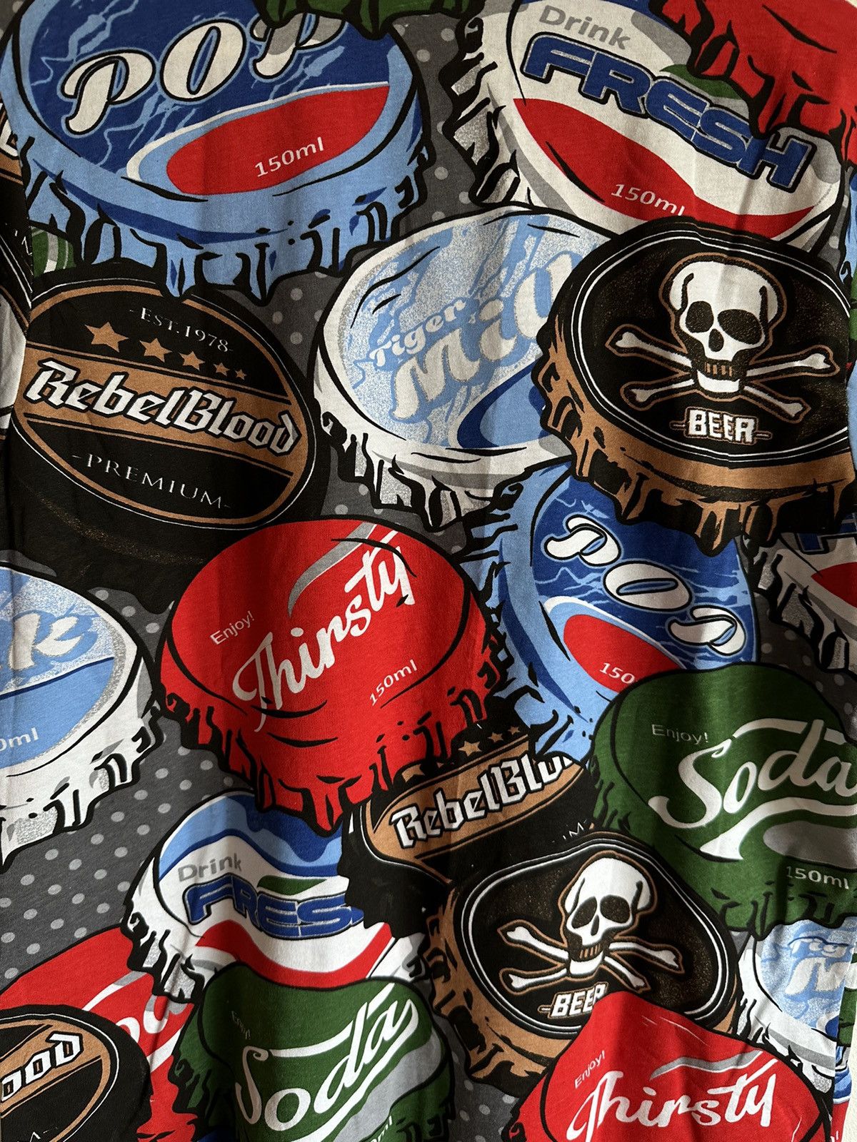 Other Caps beer fullprint Tee swag rare streetwear drip Size US M / EU 48-50 / 2 - 5 Thumbnail