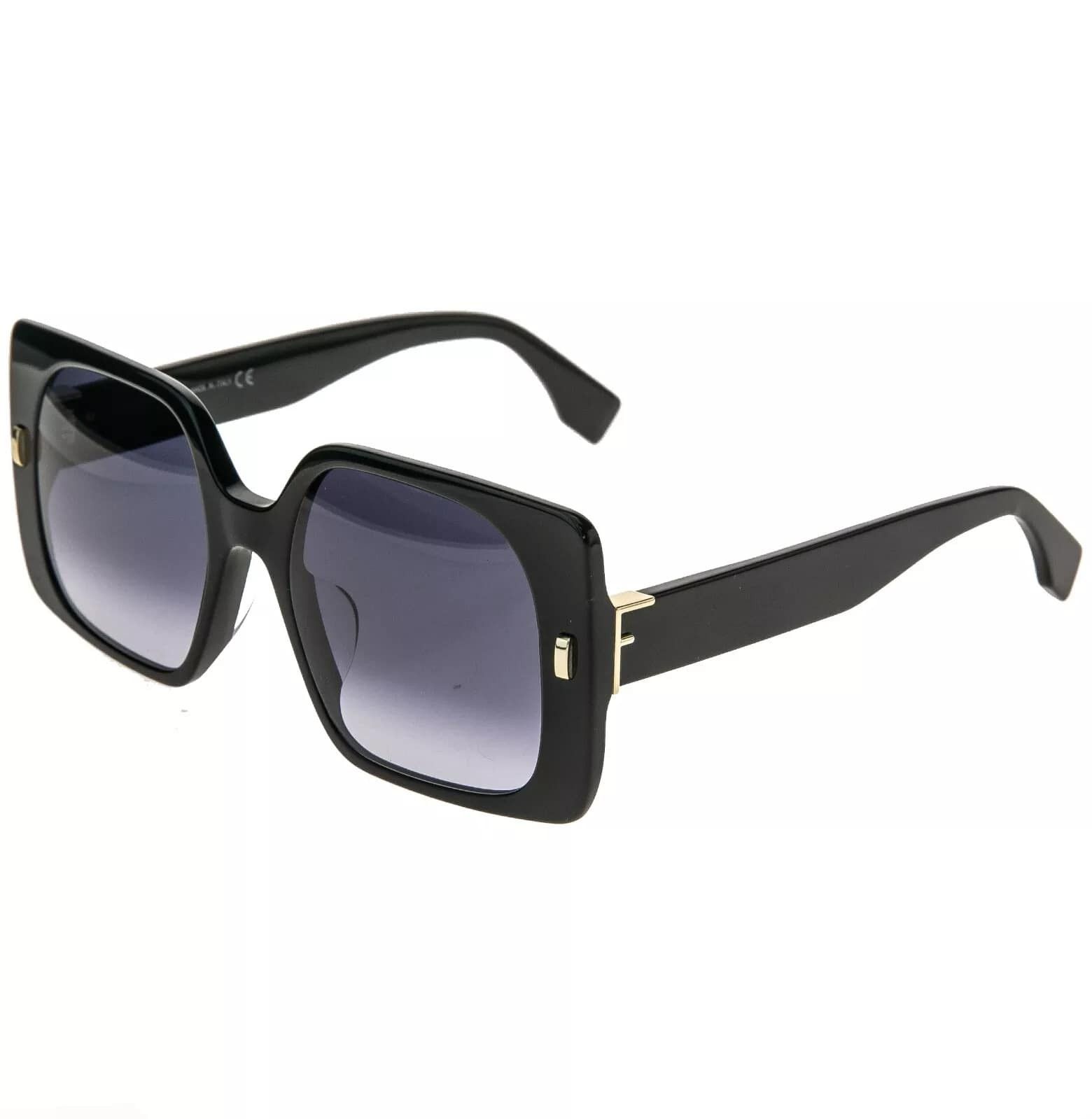 Fendi FENDI FIRST 40036 Black Logo Fashion Sunglasses FE40036U 01W Size ONE SIZE - 5 Thumbnail
