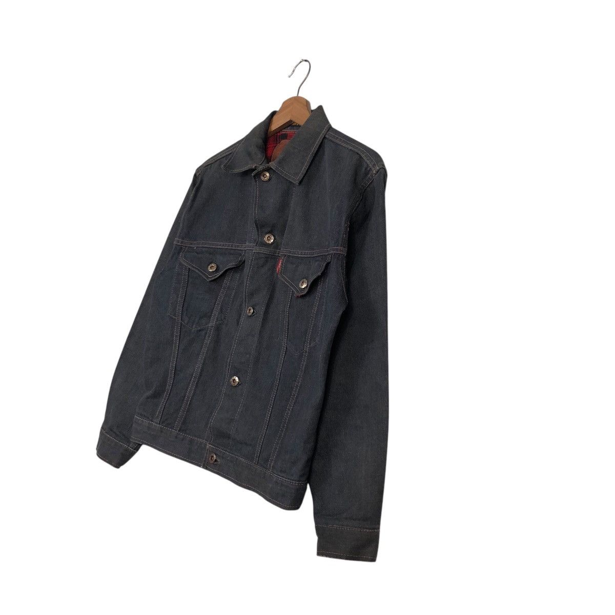 Japanese Brand 📌Vintage Biker Denim Jacket Trucker Tar Dush Issey Miyake Size US M / EU 48-50 / 2 - 3 Thumbnail
