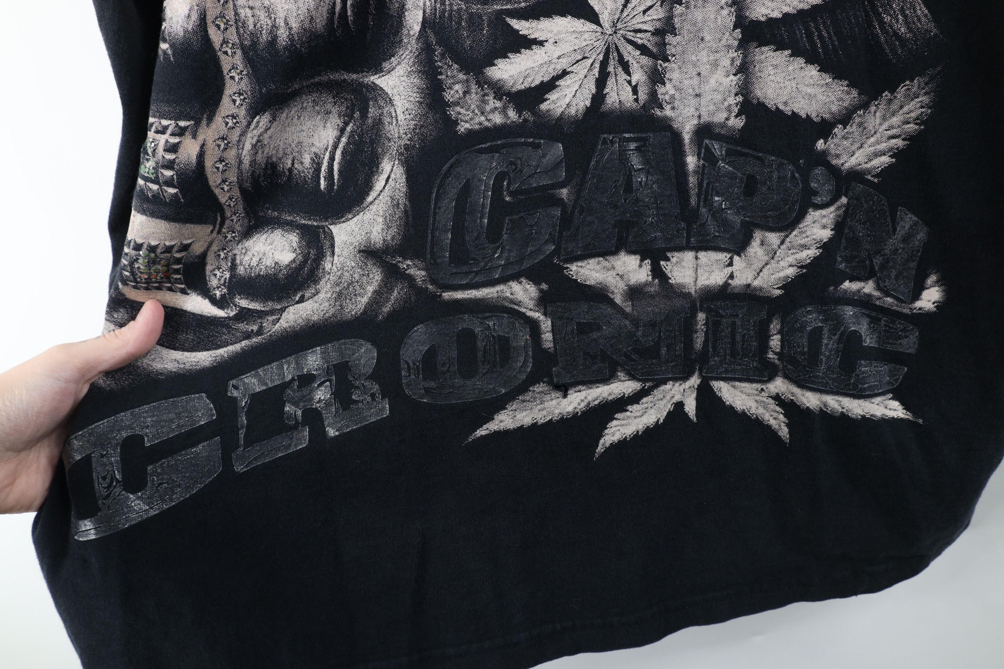 Vintage Vintage Y2K Streetwear Cap'n Cronic Weed Marijuana T-Shirt Size US XXL / EU 58 / 5 - 9 Thumbnail