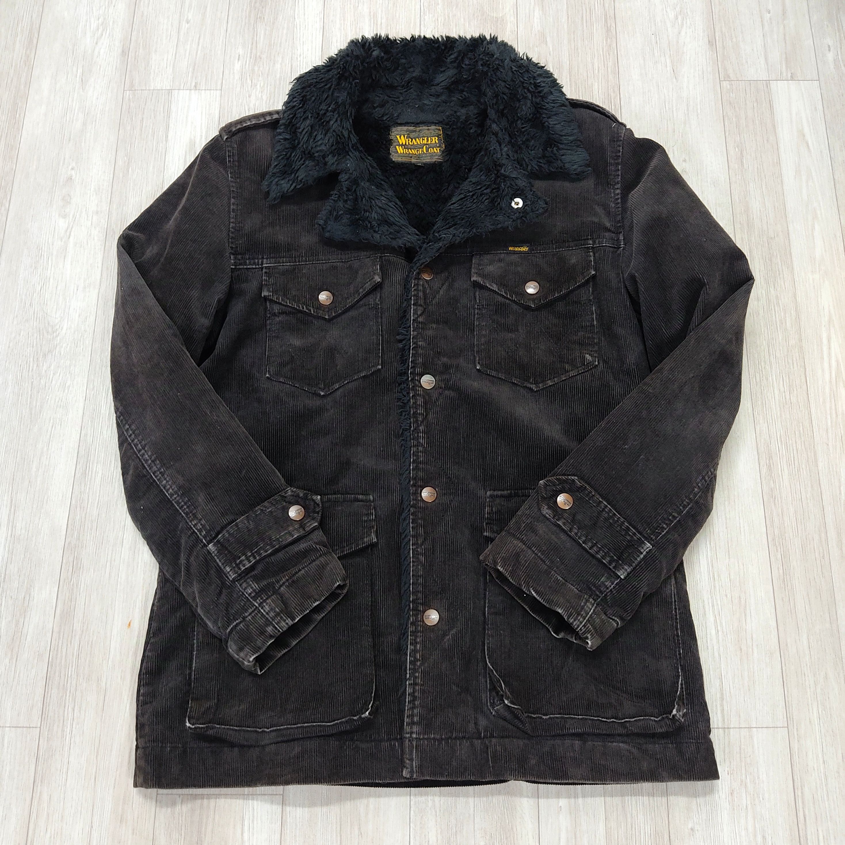 Wrangler Vtg WRANGLER Wrench Coat Fur Lined Corduroy Jacket Size US M / EU 48-50 / 2 - 4 Thumbnail