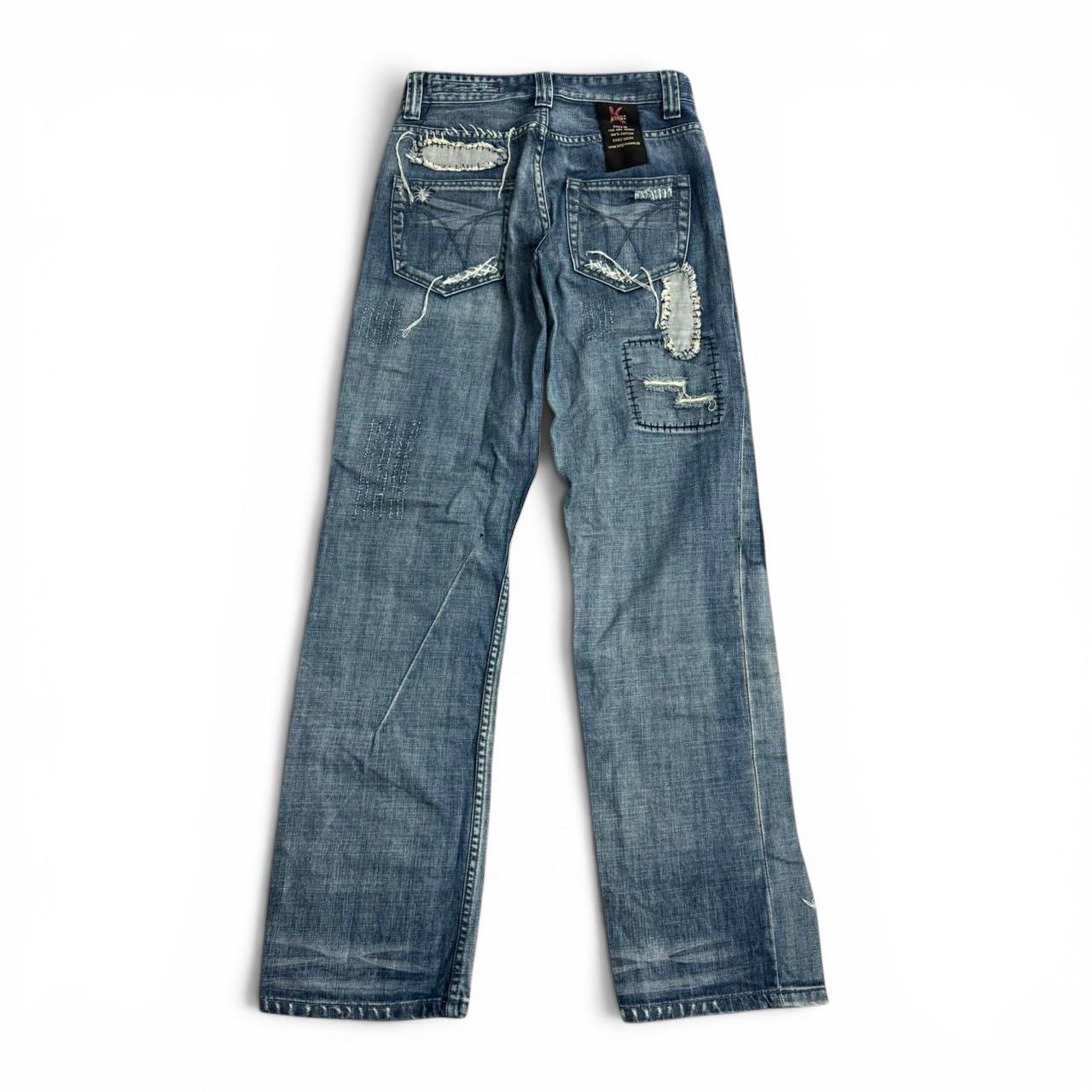 Vintage Vintage Patchwork Distressed Denim Size US 30 / EU 46 - 11 Thumbnail