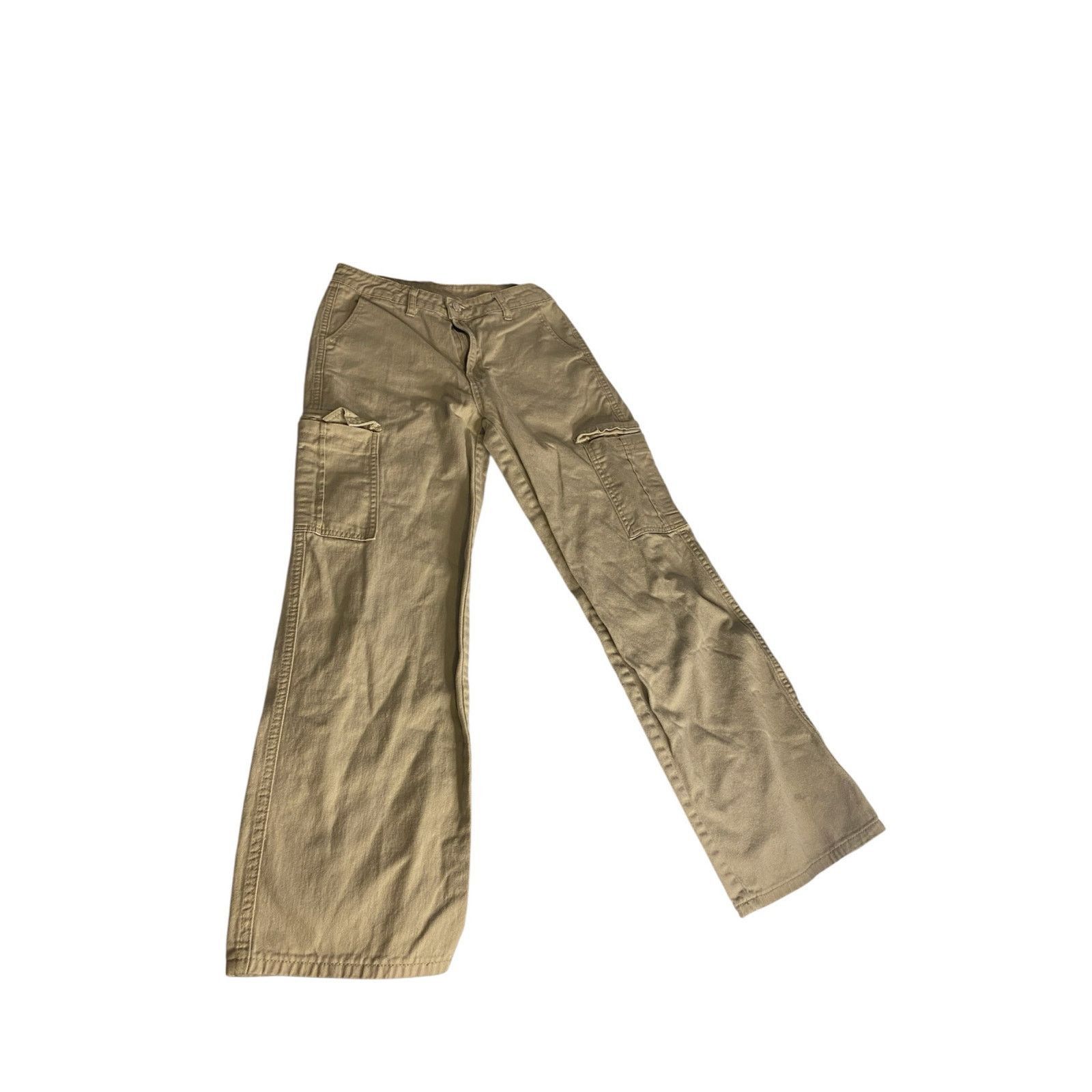 Shein Y2K Utility Cargo Pants Khaki Wide Leg SHEIN Women’s Small Size 24" / US 00 / IT 34 - 2 Thumbnail