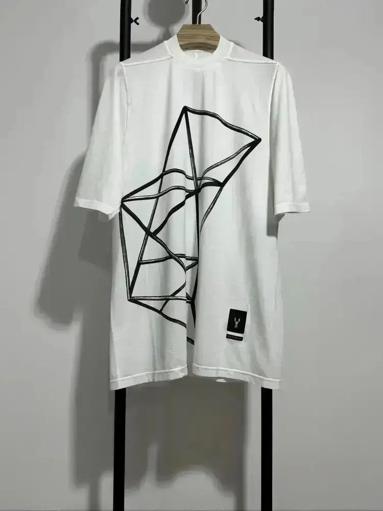 【RICK OWENS】DRKSHDW ジャンボ Tシャツ ホワイト ブラック Rick Owens DRKSHDW】 ジャンボ コットン ジャージー Tシャツ