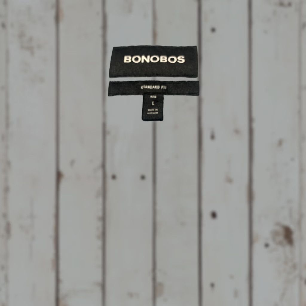 Bonobos Bonobos Standard Fit Button-Up Shirt - Light Gray - Size L - Casual Long Sleeve Cotton - Mens Size US L / EU 52-54 / 3 - 1 Thumbnail