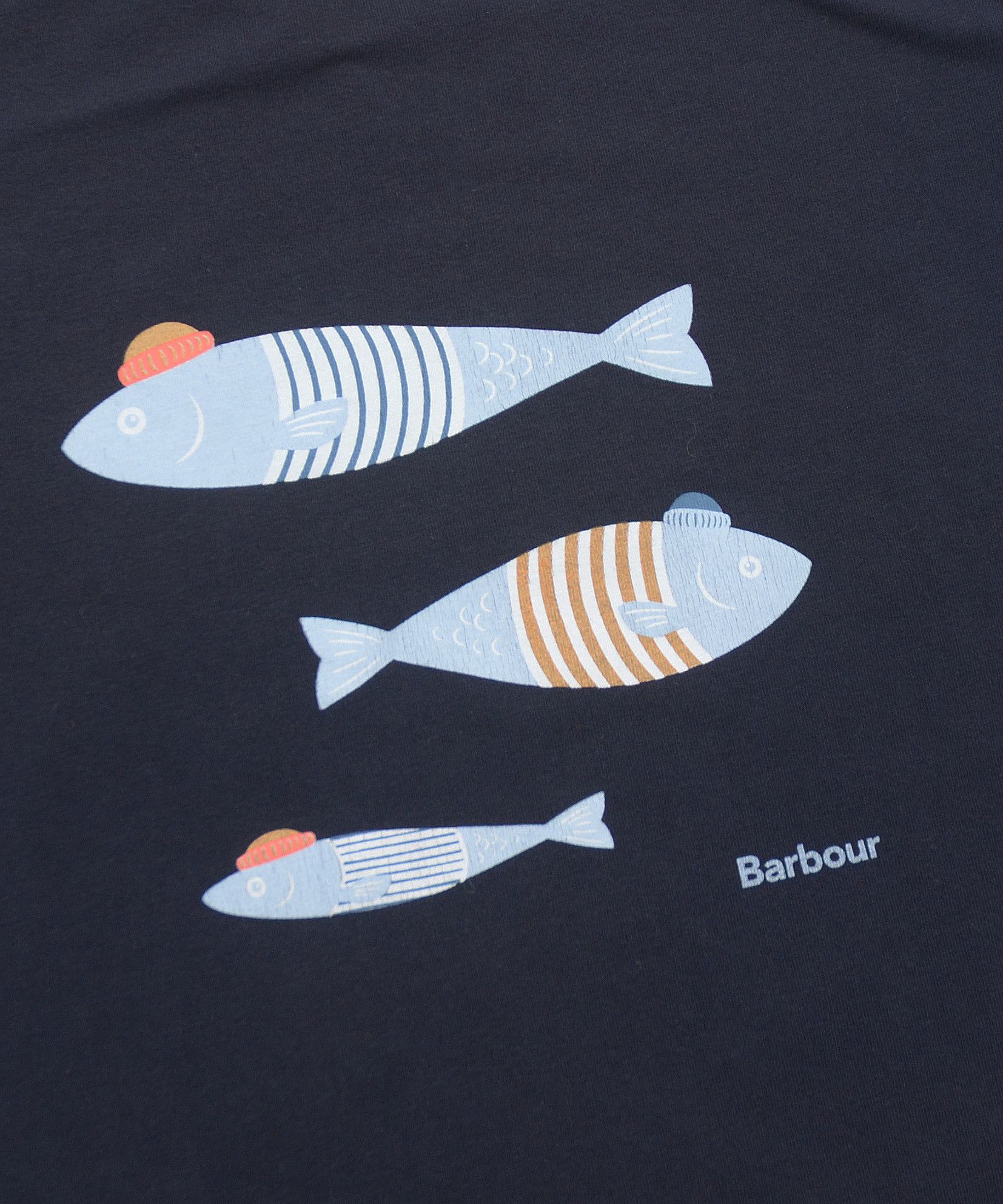 Barbour 🦅T-Shirt Barbour Seaward Fish Tee Hunter Y2K Size S / US 4 / IT 40 - 3 Thumbnail