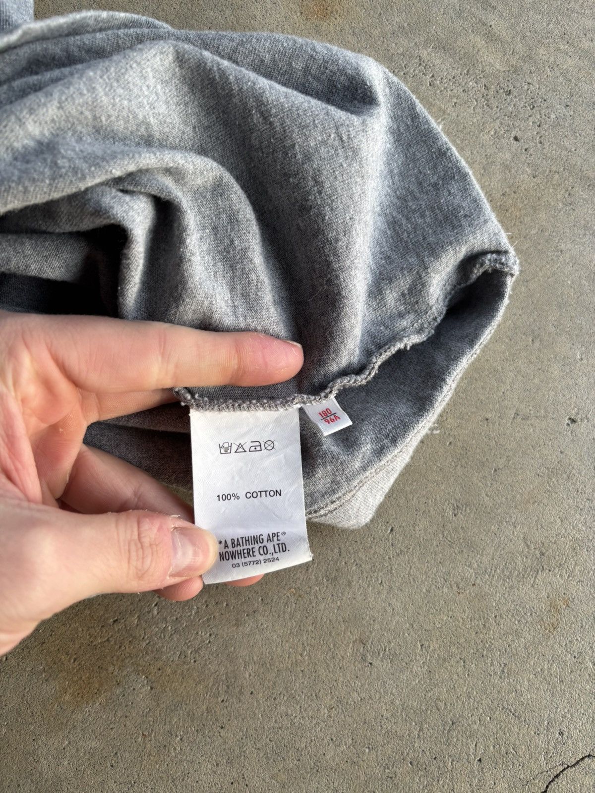 Aape Crazy Bape Grey Boxy Aape Row Grunge Y2K Style Longsleeve Size US L / EU 52-54 / 3 - 8 Thumbnail
