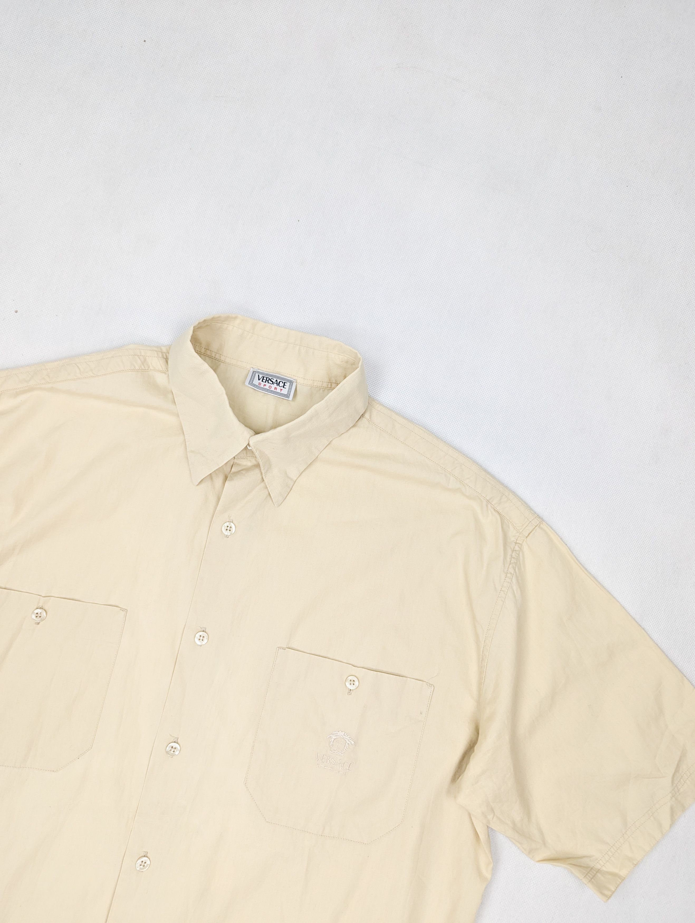 Versace Versace sport vintage beige shirt medusa Size US L / EU 52-54 / 3 - 2 Thumbnail