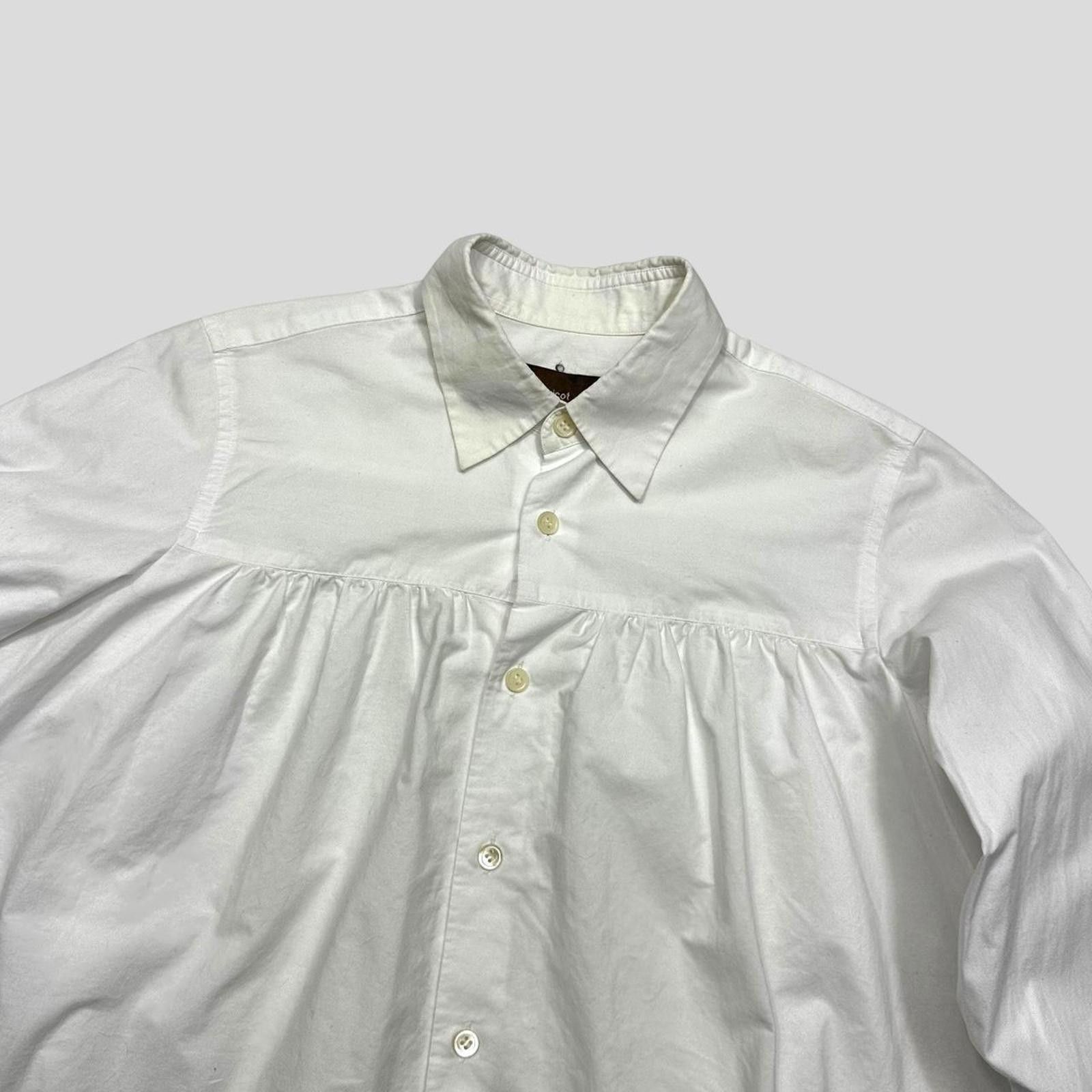 【tricot COMMEdesGARÇONS】Gathered blouse Comme des Garcons CDG Tricot 2019 Boxy Gathered Blouse Shirt - S-L
