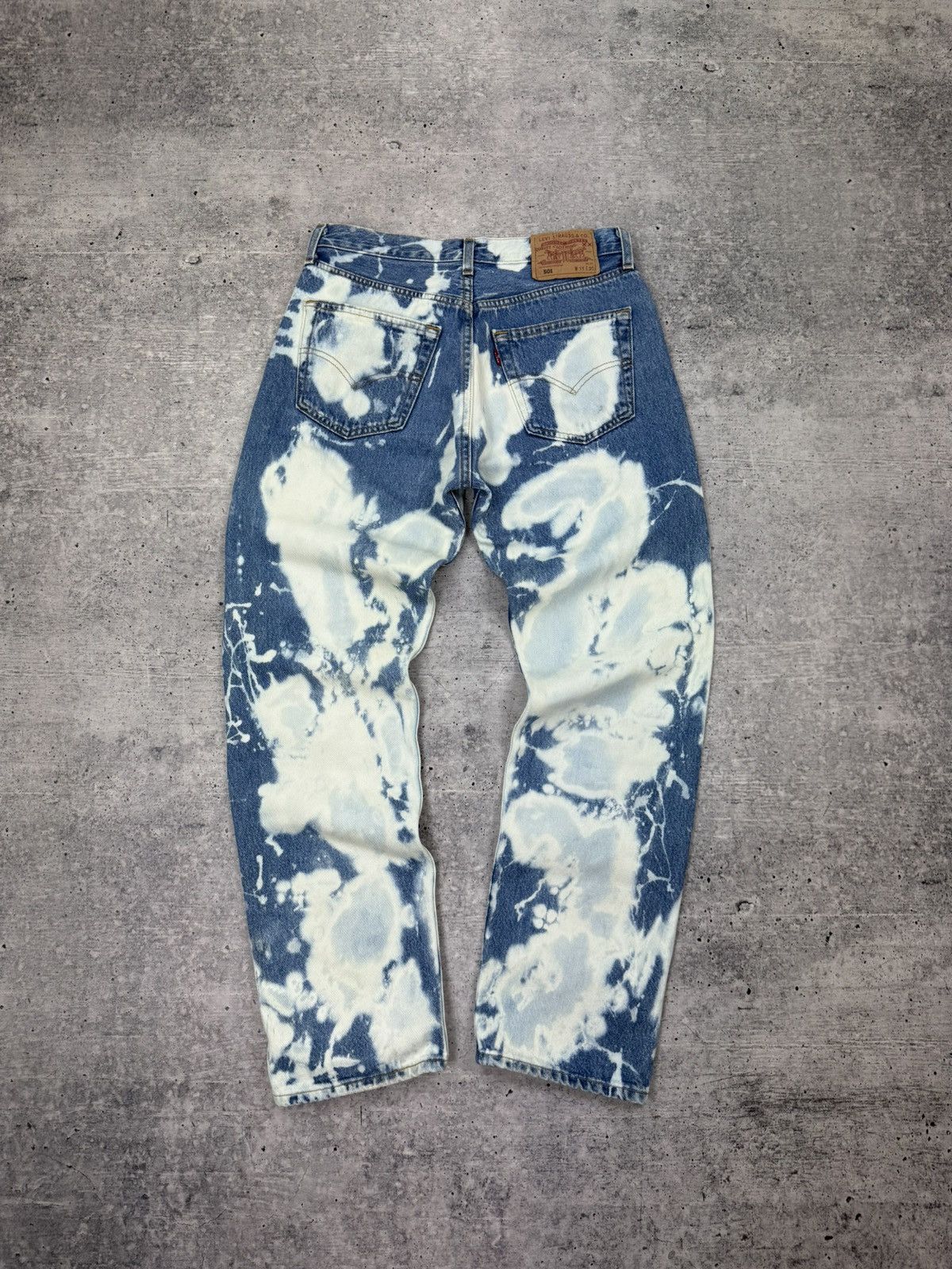 Vintage Levi’s 501 Blue Denim Stonewashed Custom Jeans Pants