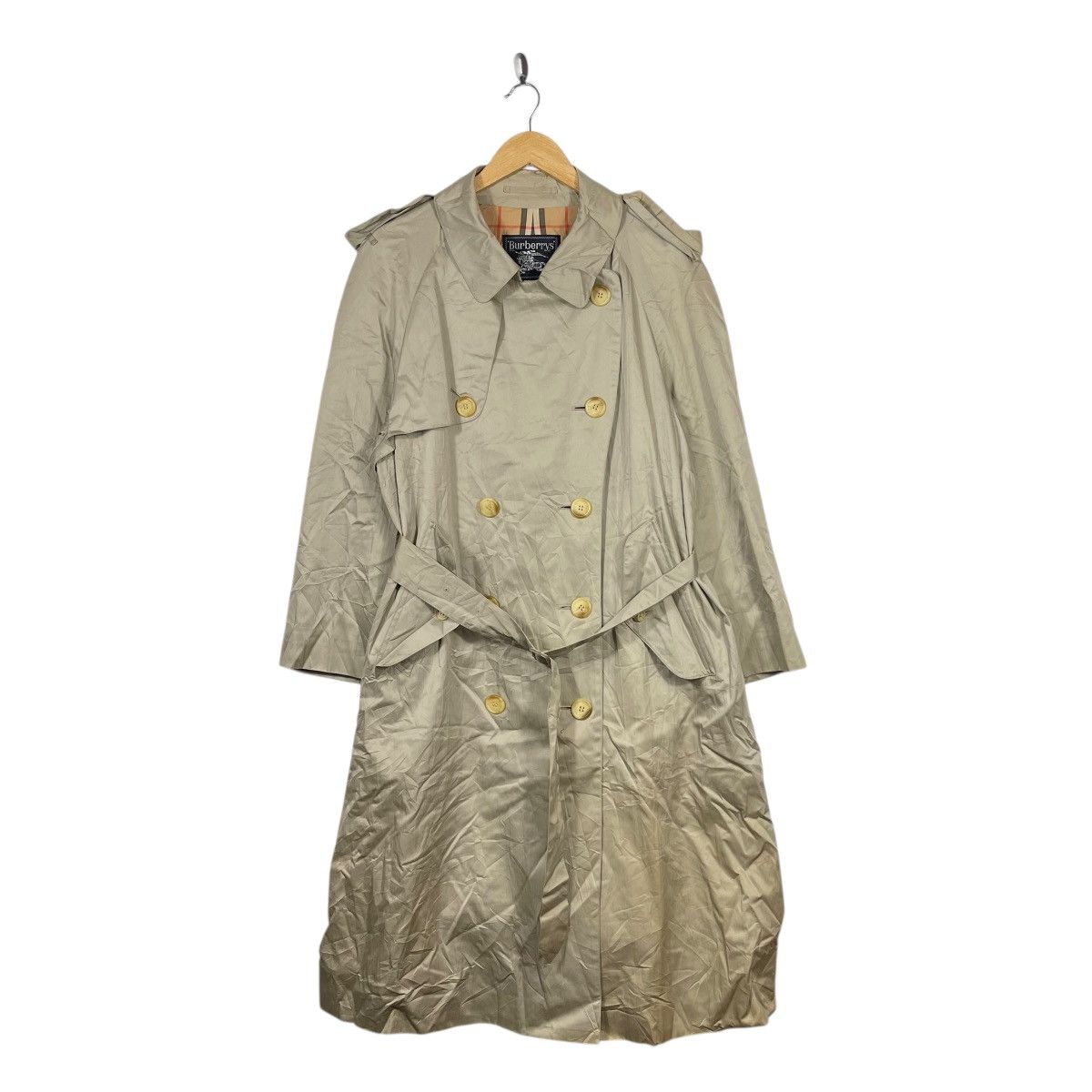 Burberry Burberrys Vintage Trench Coat Nova Check Lined Beige Belted Size US XL / EU 56 / 4 - 1 Thumbnail