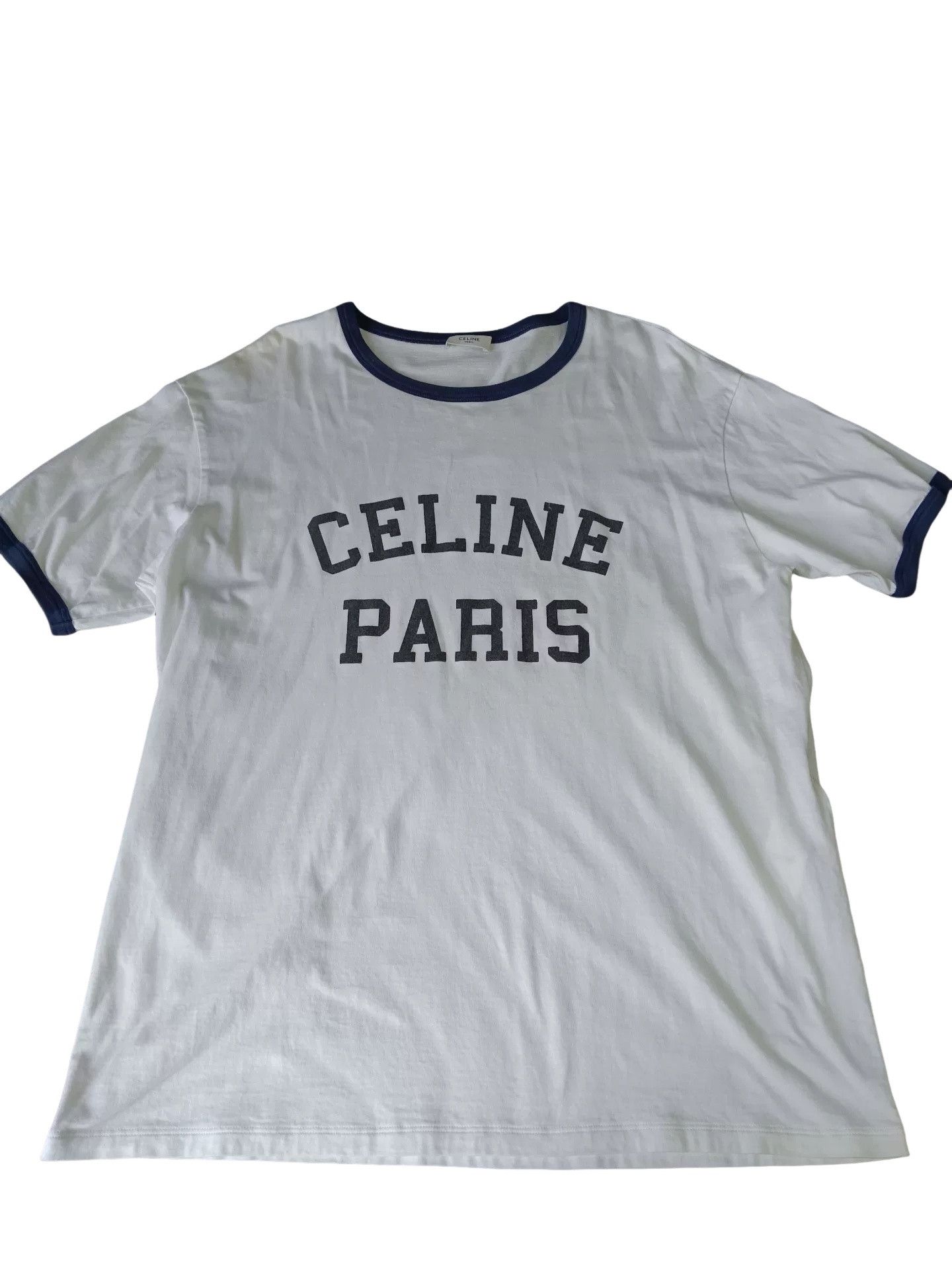 Celine CELINE Ringer Logo T-Shirt Size S Size US S / EU 44-46 / 1 - 1 Thumbnail