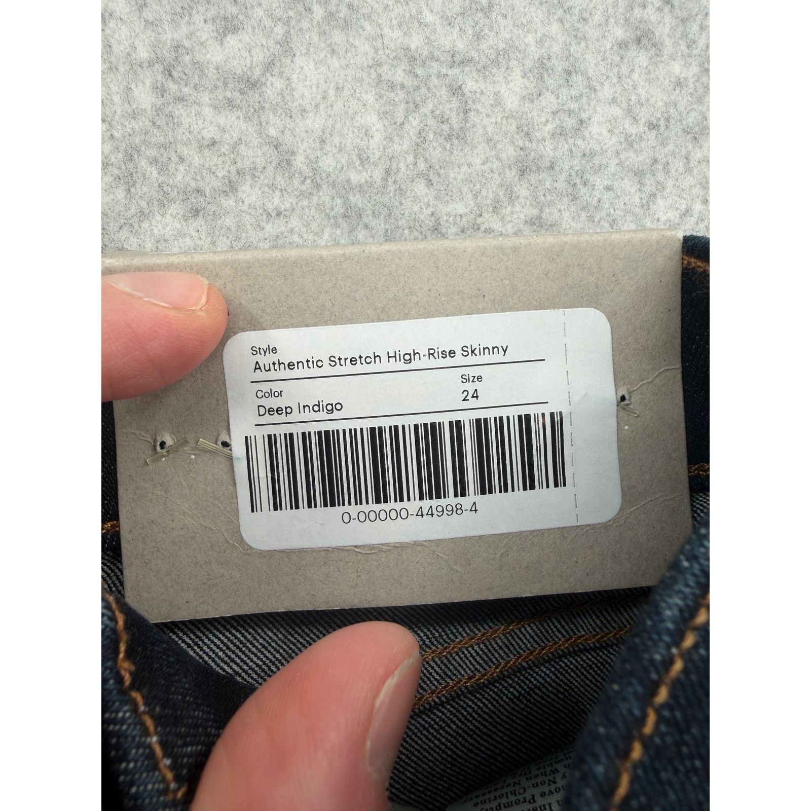 Everlane NWT Everlane Authentic Stretch High-Rise Indigo Skinny Jeans Size 24" / US 00 / IT 34 - 5 Thumbnail