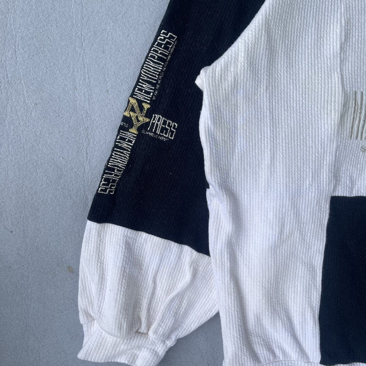 Designer Vintage 90s NY Press City Sportswear Patchwork Sweatshirt Size US XL / EU 56 / 4 - 3 Thumbnail