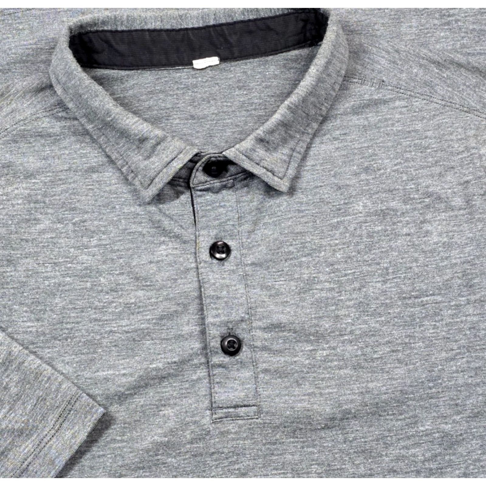 Lululemon Lululemon Polo Shirt Mens M Grey Evolution Short Sleeve Shirt Performance Shirt Polo Sit Tight? Size US M / EU 48-50 / 2 - 2 Thumbnail