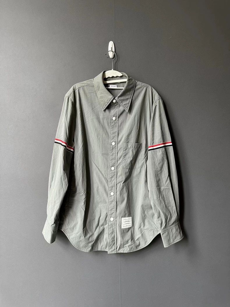 Thom Browne Thom Browne size2 Gray two-sleeved shirt jacket Size US M / EU 48-50 / 2 - 1 Thumbnail