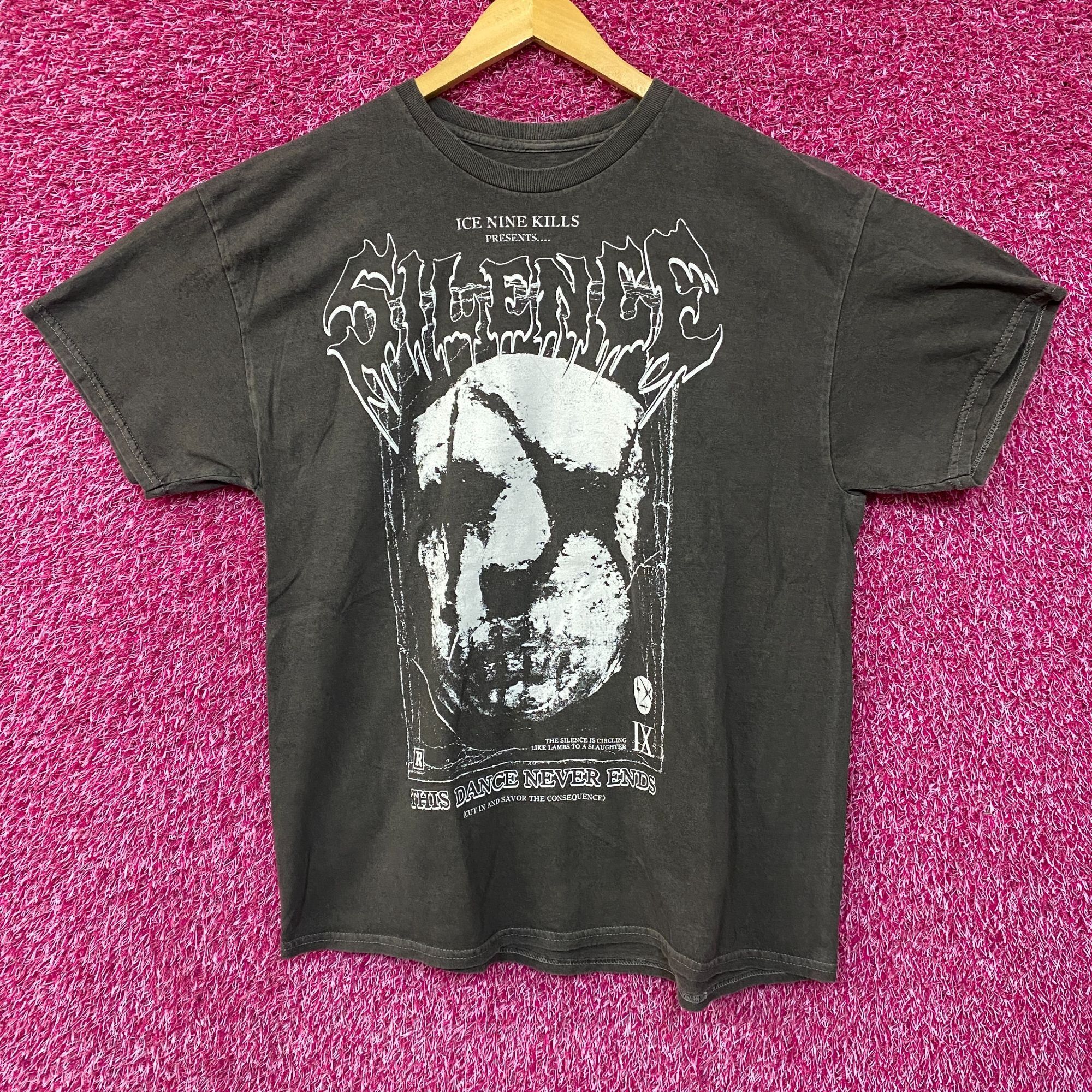 Other Ice Nine Kills Silence Dance Never End Silence Mask T-Shirt Size US XL / EU 56 / 4 - 1 Thumbnail